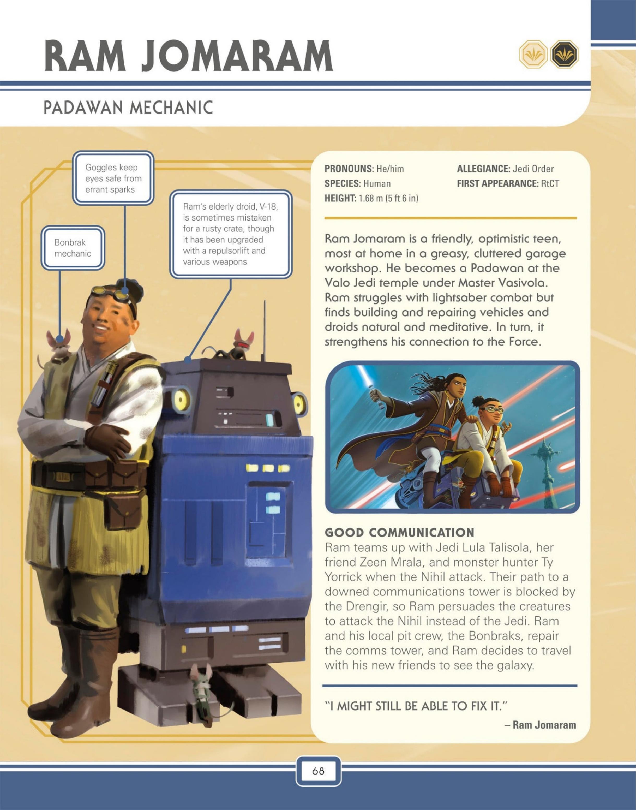 Star Wars: The High Republic Character Encyclopedia (2023) issue 1 - Page 70