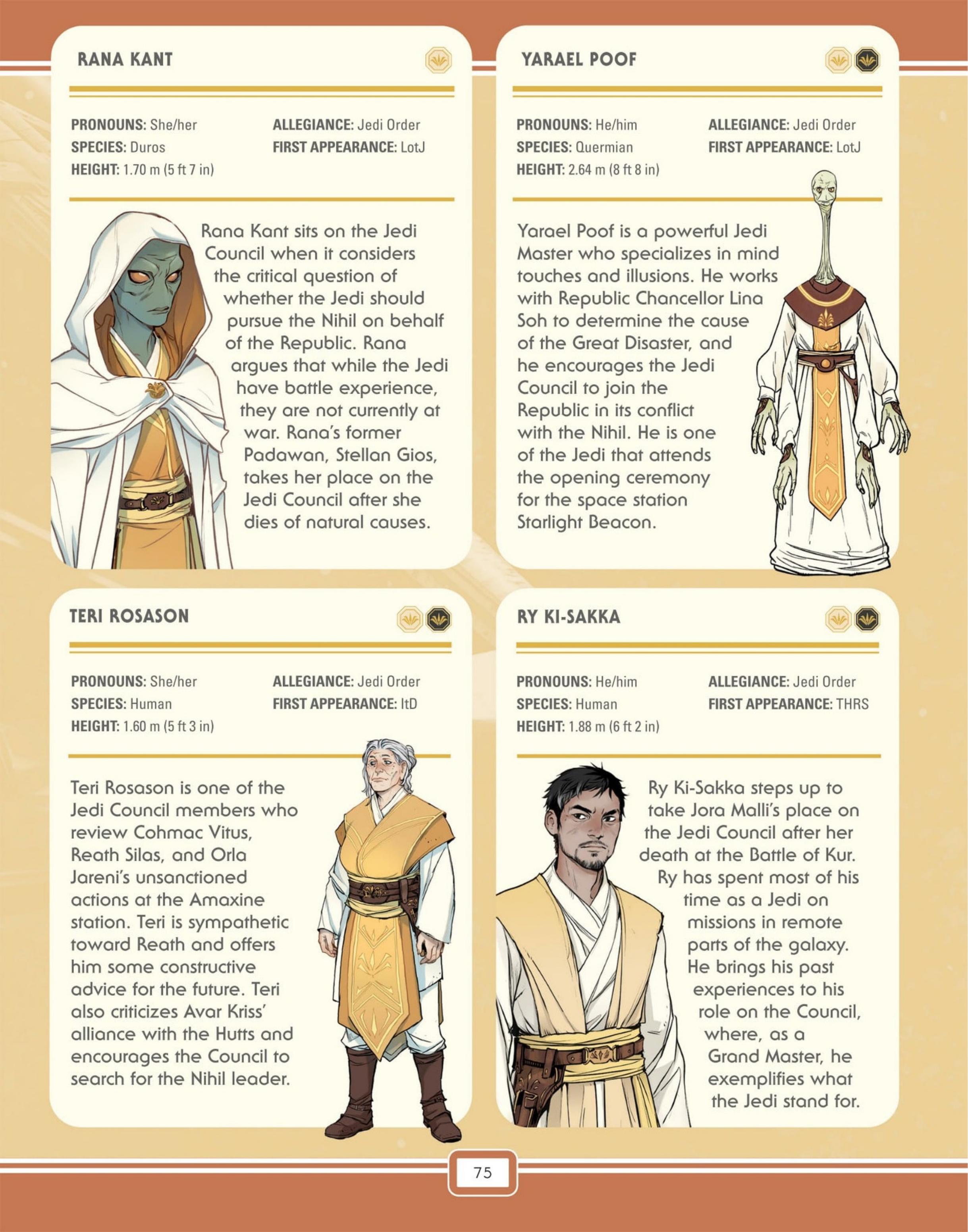 Star Wars: The High Republic Character Encyclopedia (2023) issue 1 - Page 77