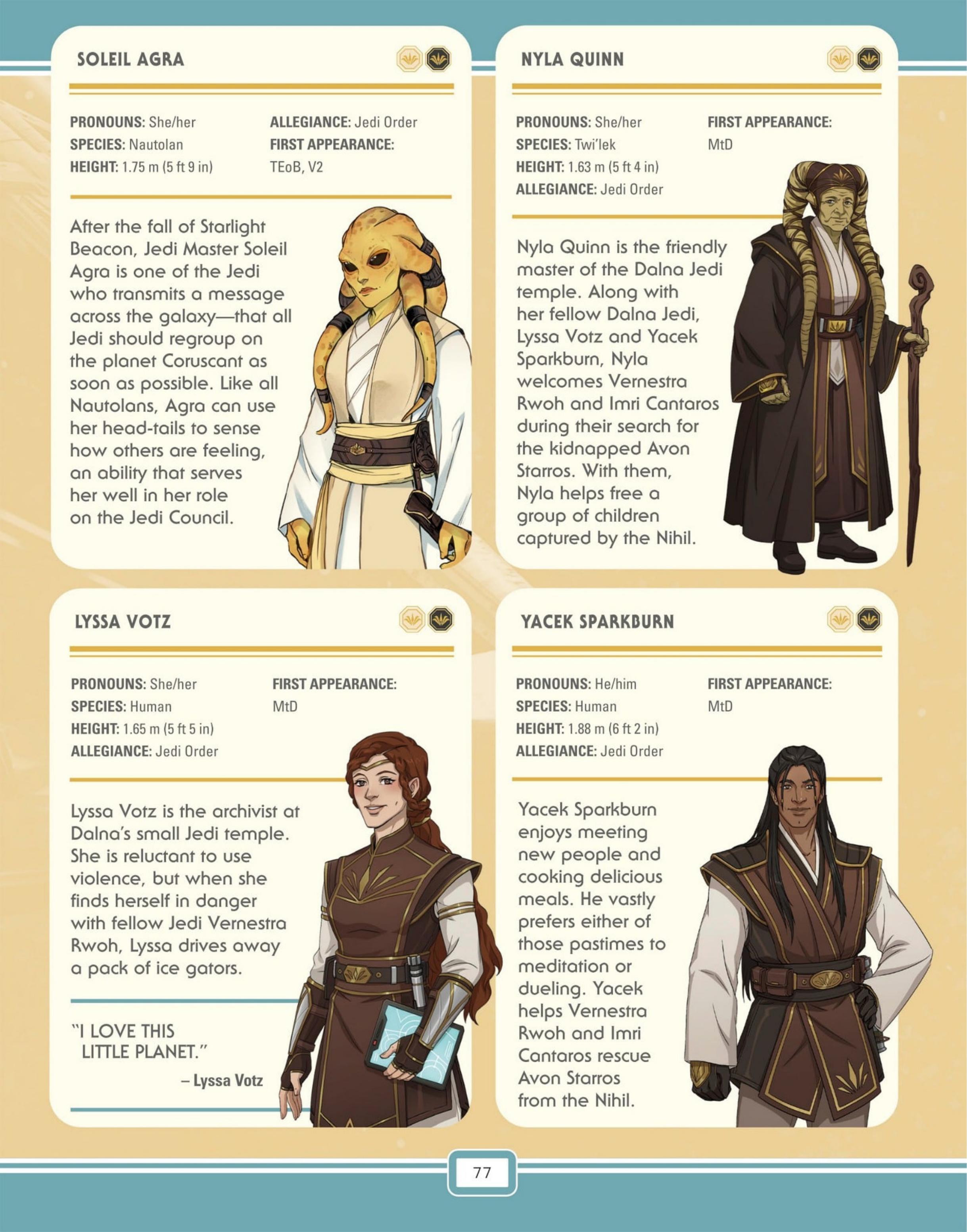 Star Wars: The High Republic Character Encyclopedia (2023) issue 1 - Page 79