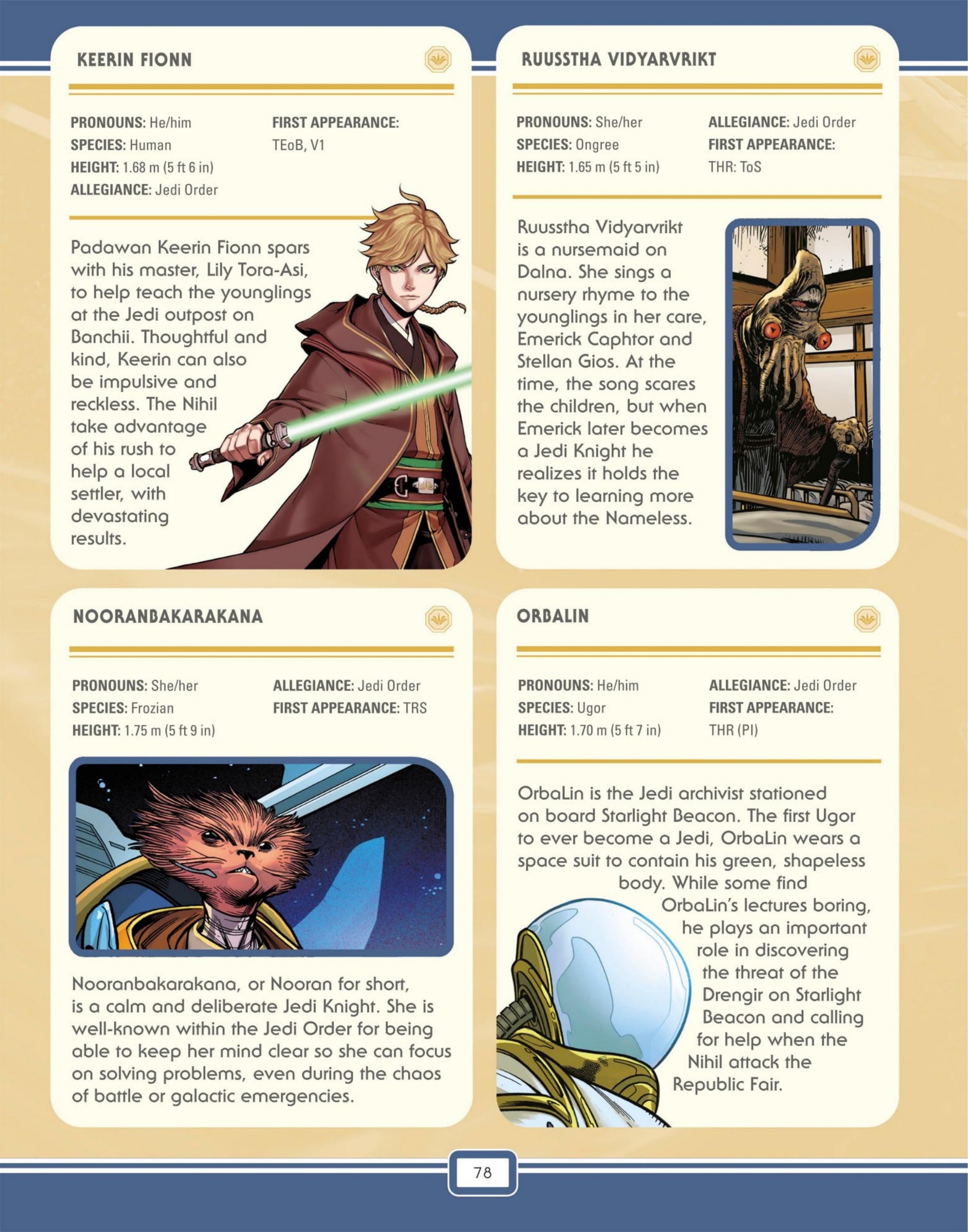 Star Wars: The High Republic Character Encyclopedia (2023) issue 1 - Page 80