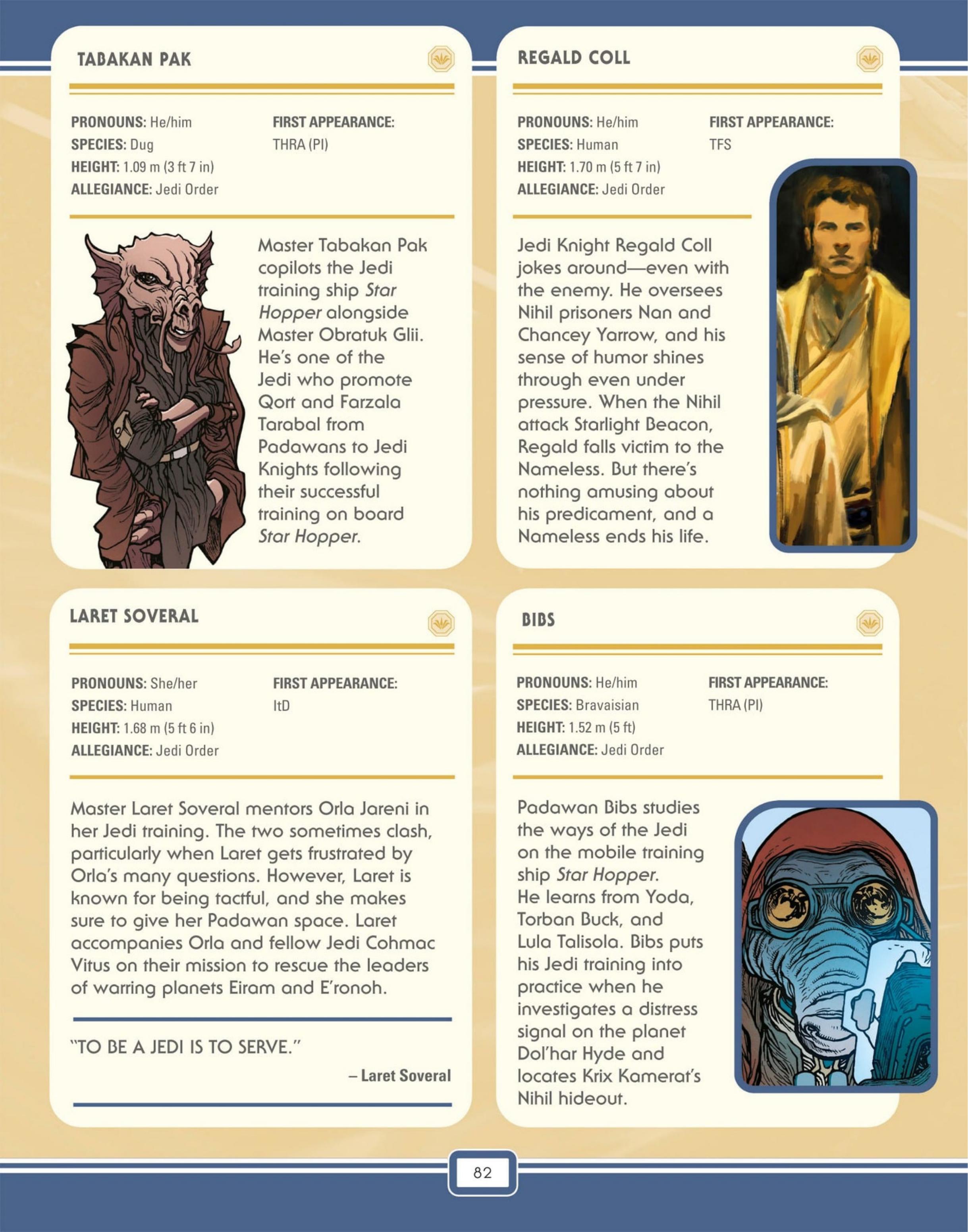 Star Wars: The High Republic Character Encyclopedia (2023) issue 1 - Page 84