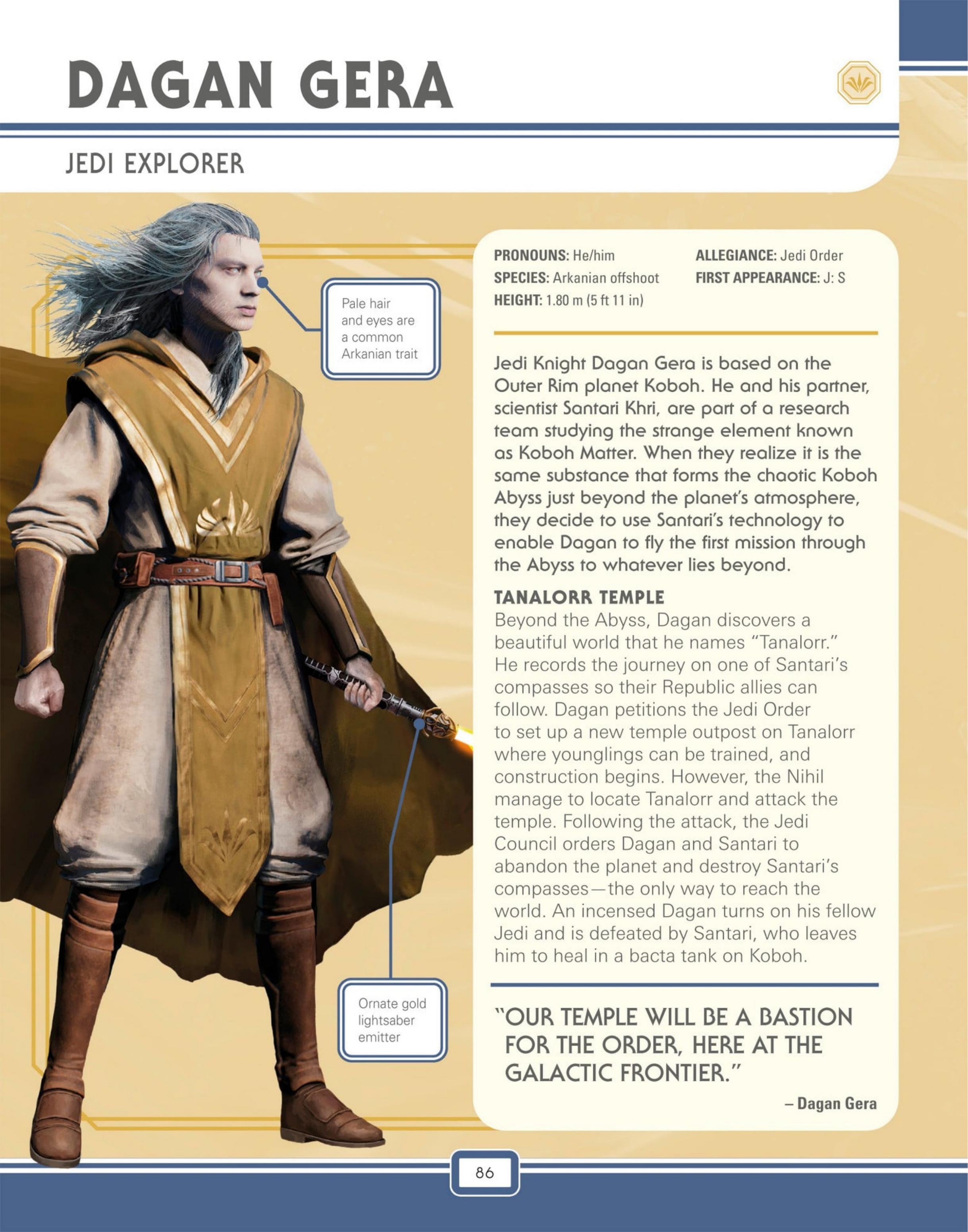 Star Wars: The High Republic Character Encyclopedia (2023) issue 1 - Page 88