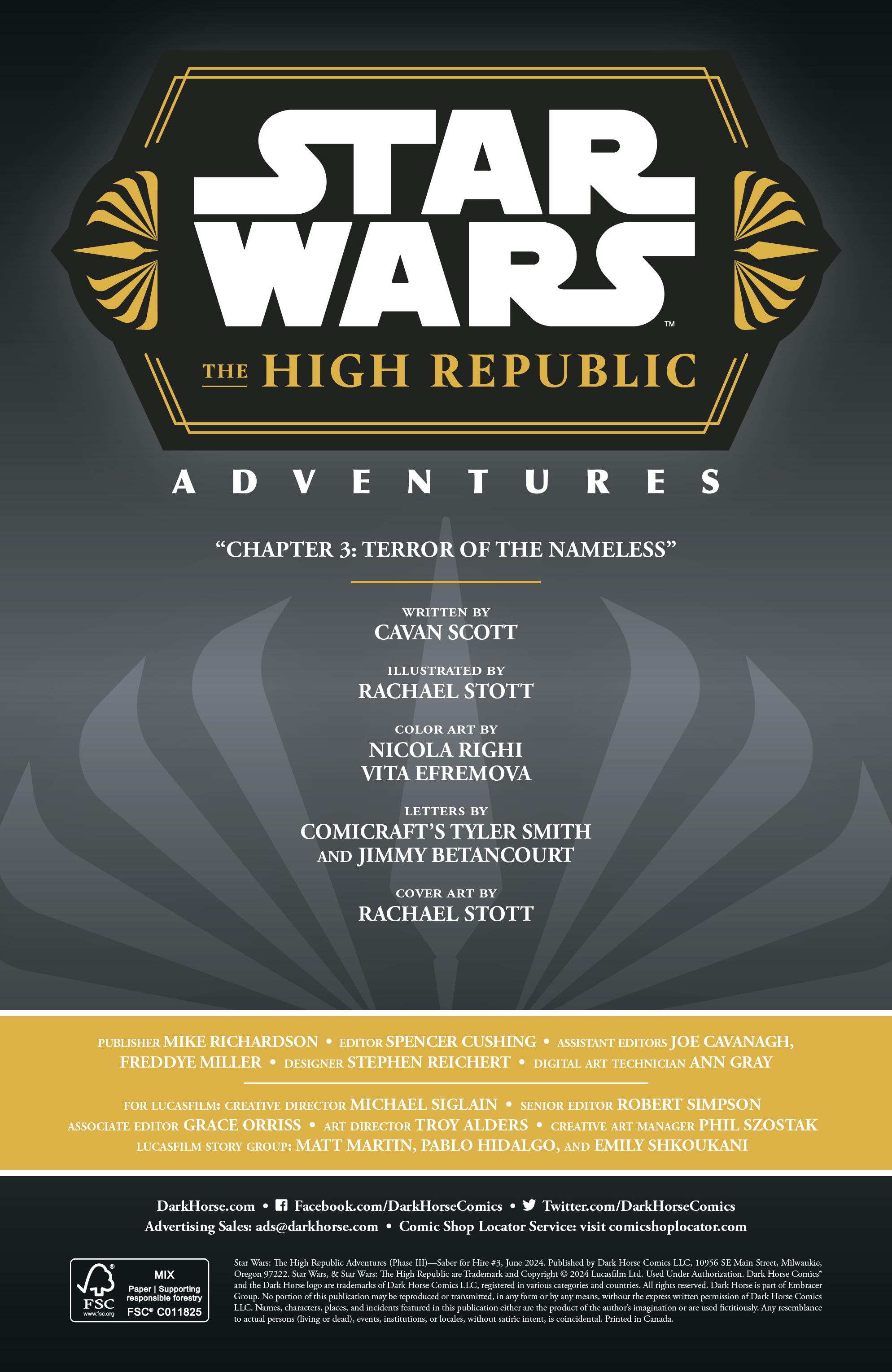 Star Wars: The High Republic - Saber for Hire (2024-) issue 3 - Page 2