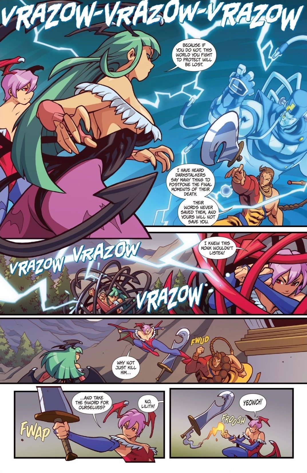 street fighter vs darkstalkers comic 6 scan street fighter vs darkstalkers comic 6 scan
