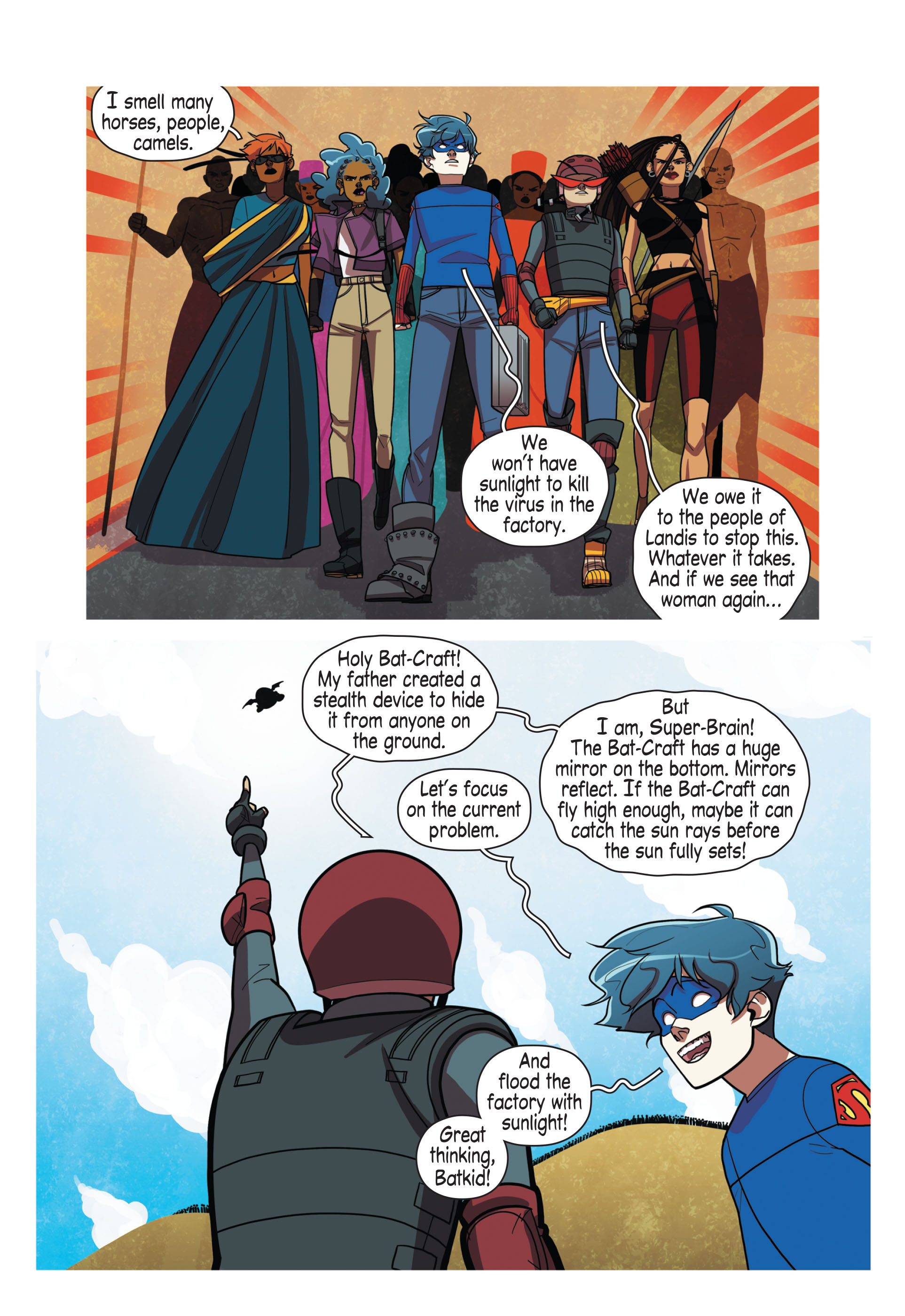 Super Sons: Escape to Landis (2020) issue 1 - Page 129