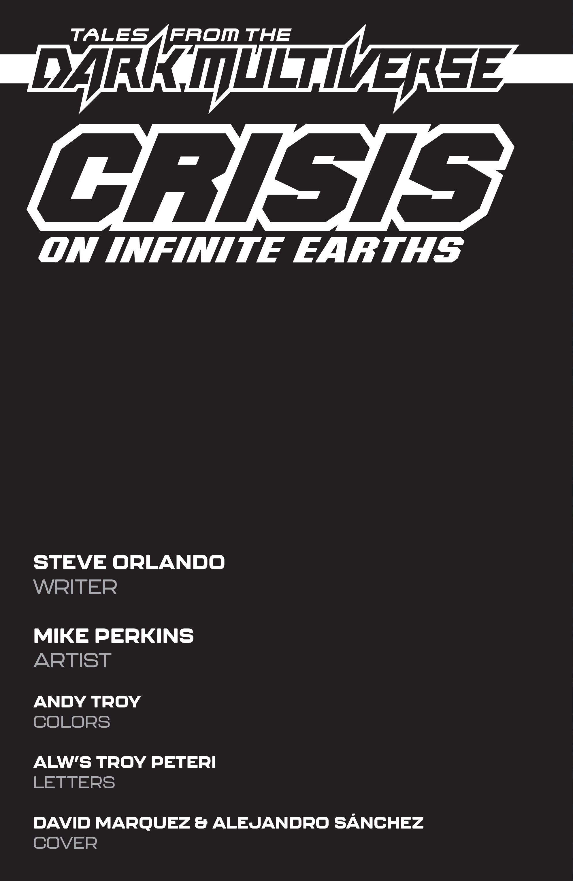Tales from the Dark Multiverse: Crisis on Infinite Earths (2020-): Chapter 1 - Page 2