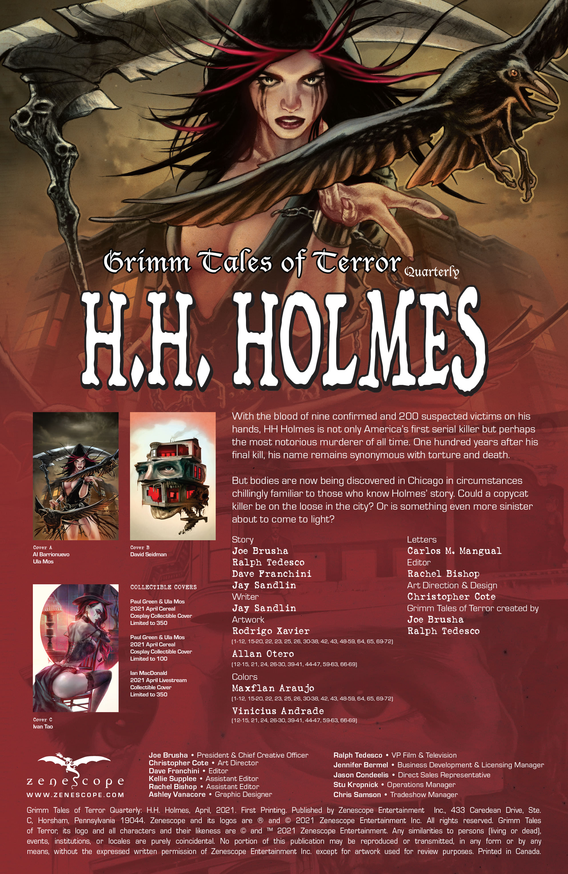 Tales of Terror Quarterly: HH Holmes (2021): Chapter 1 - Page 2