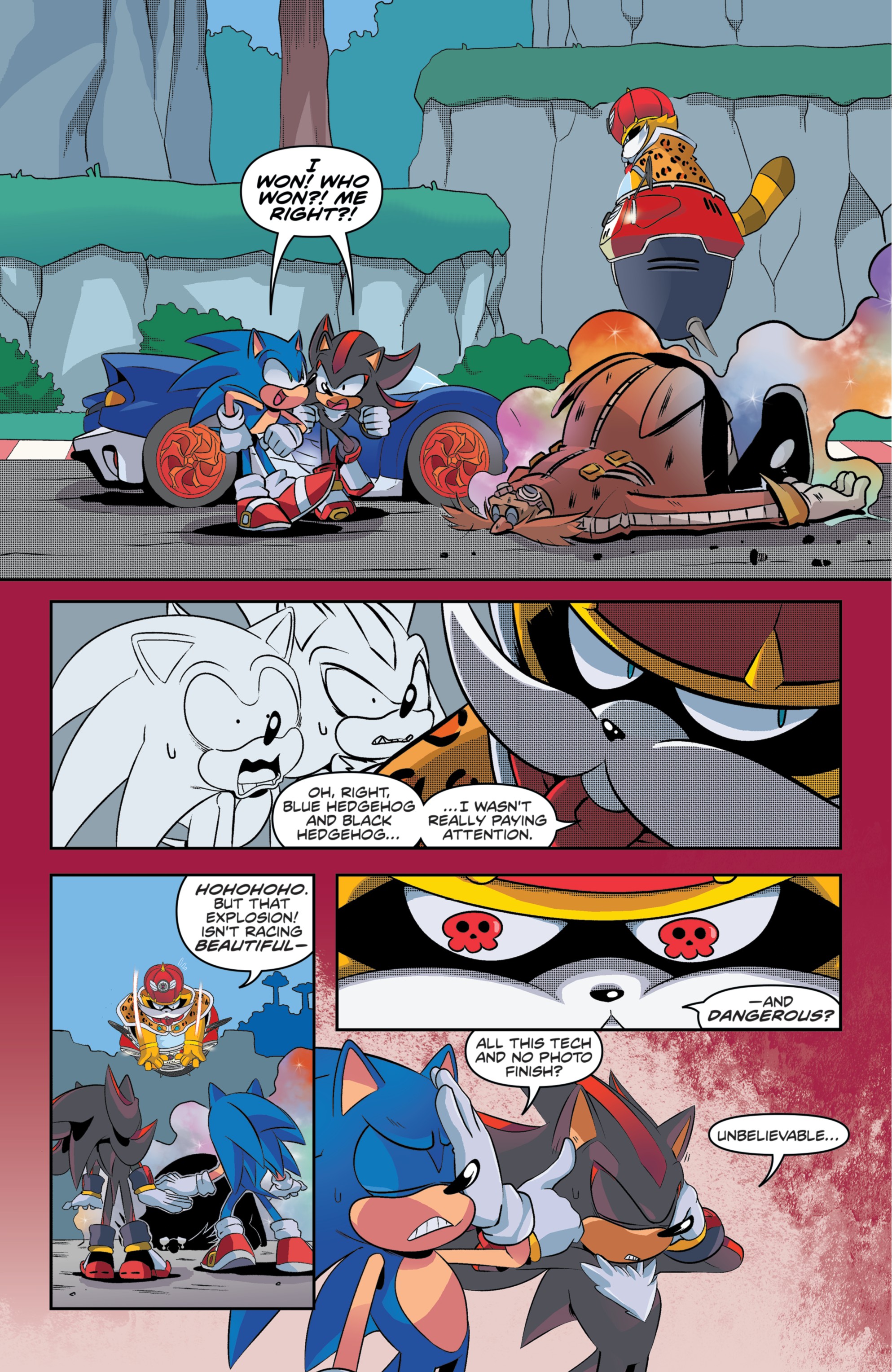 team sonic racing comic