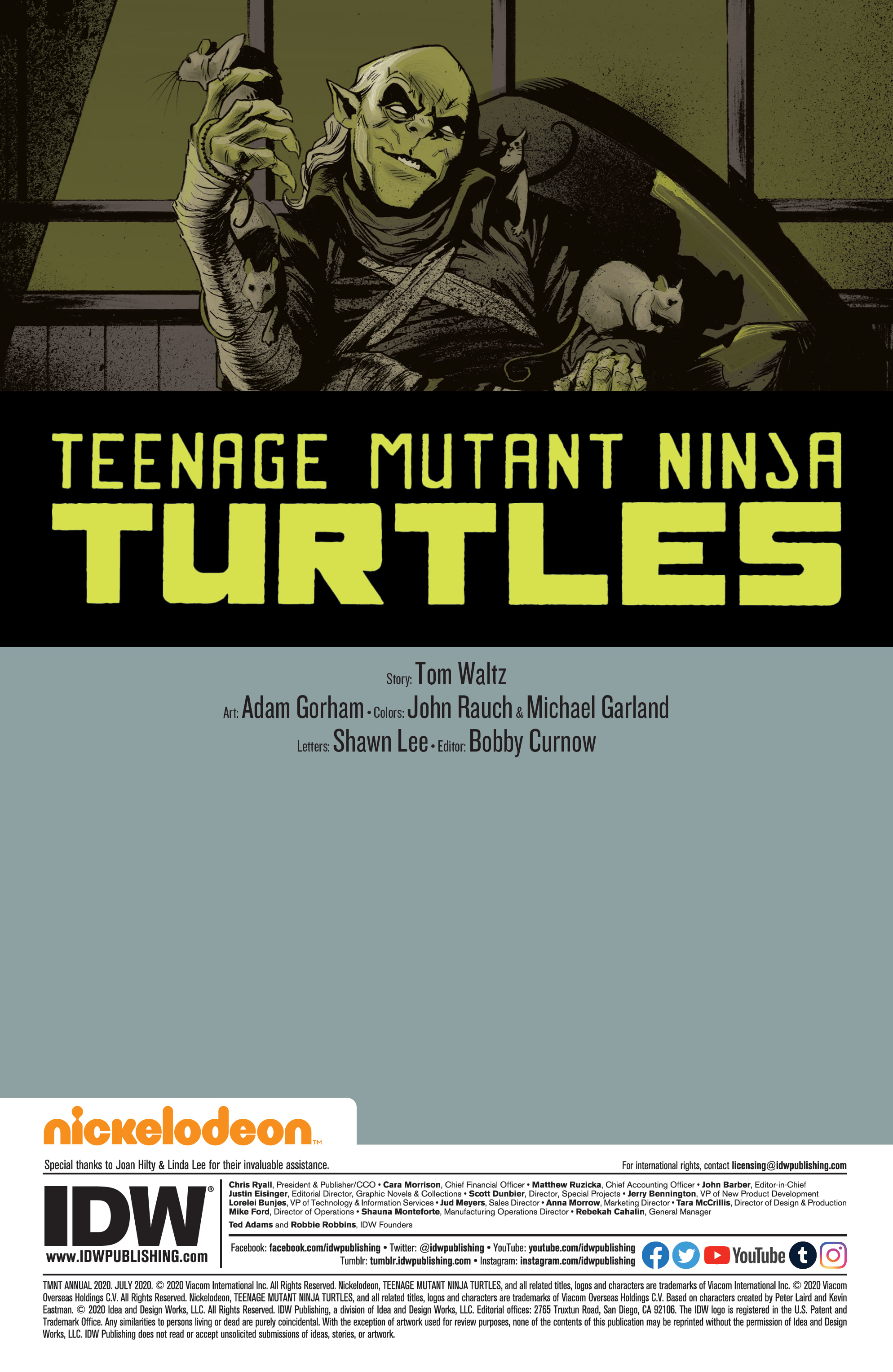 Teenage Mutant Ninja Turtles (2011-): Chapter Annual2020 - Page 2