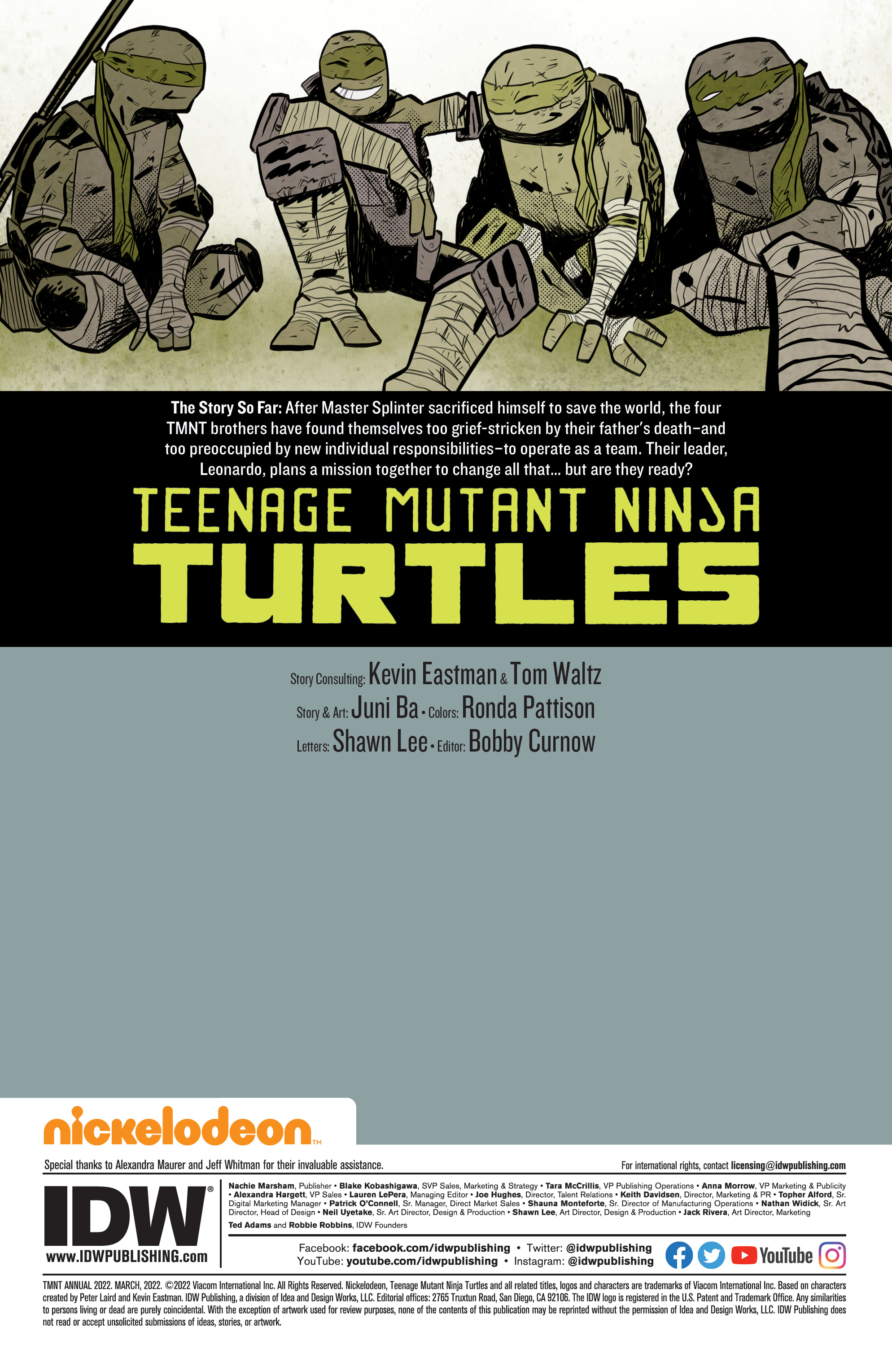 Teenage Mutant Ninja Turtles (2011-): Chapter annual2022 - Page 2