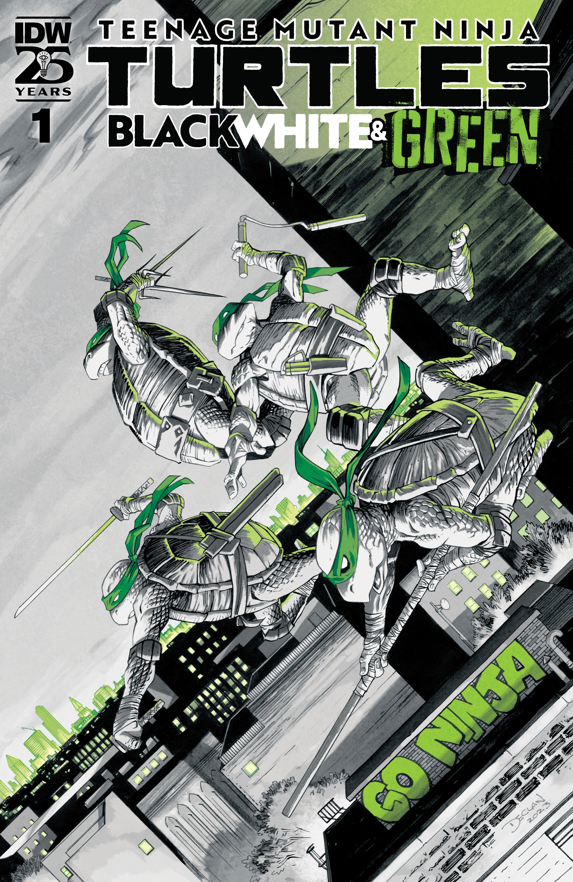 Teenage Mutant Ninja Turtles: Black, White, & Green (2024-) issue 1 - Page 1