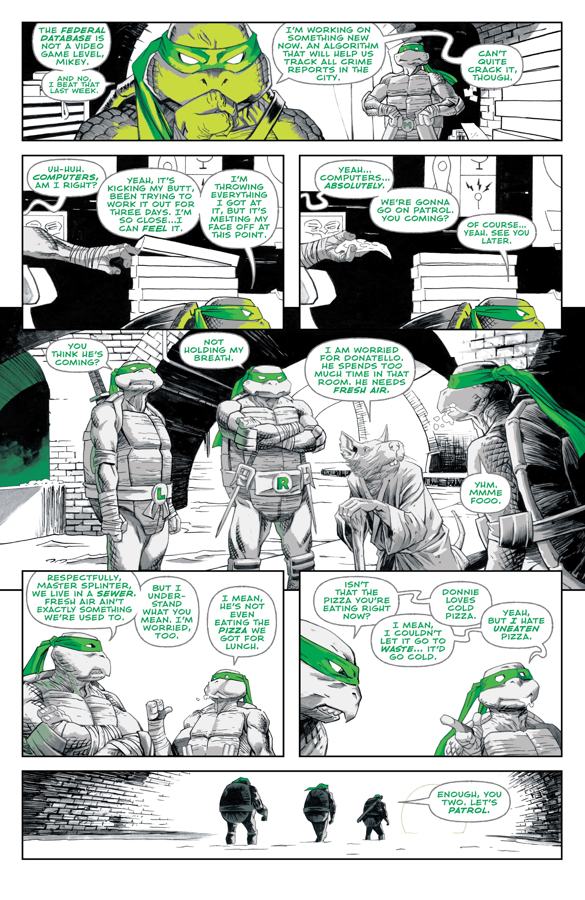 Teenage Mutant Ninja Turtles: Black, White, & Green (2024-) issue 1 - Page 4