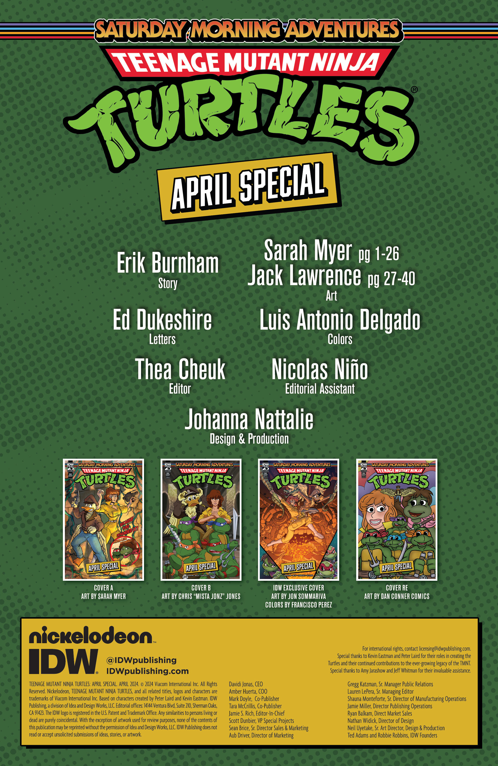 Teenage Mutant Ninja Turtles: Saturday Morning Adventures Continued (2023-) issue April Special - Page 2