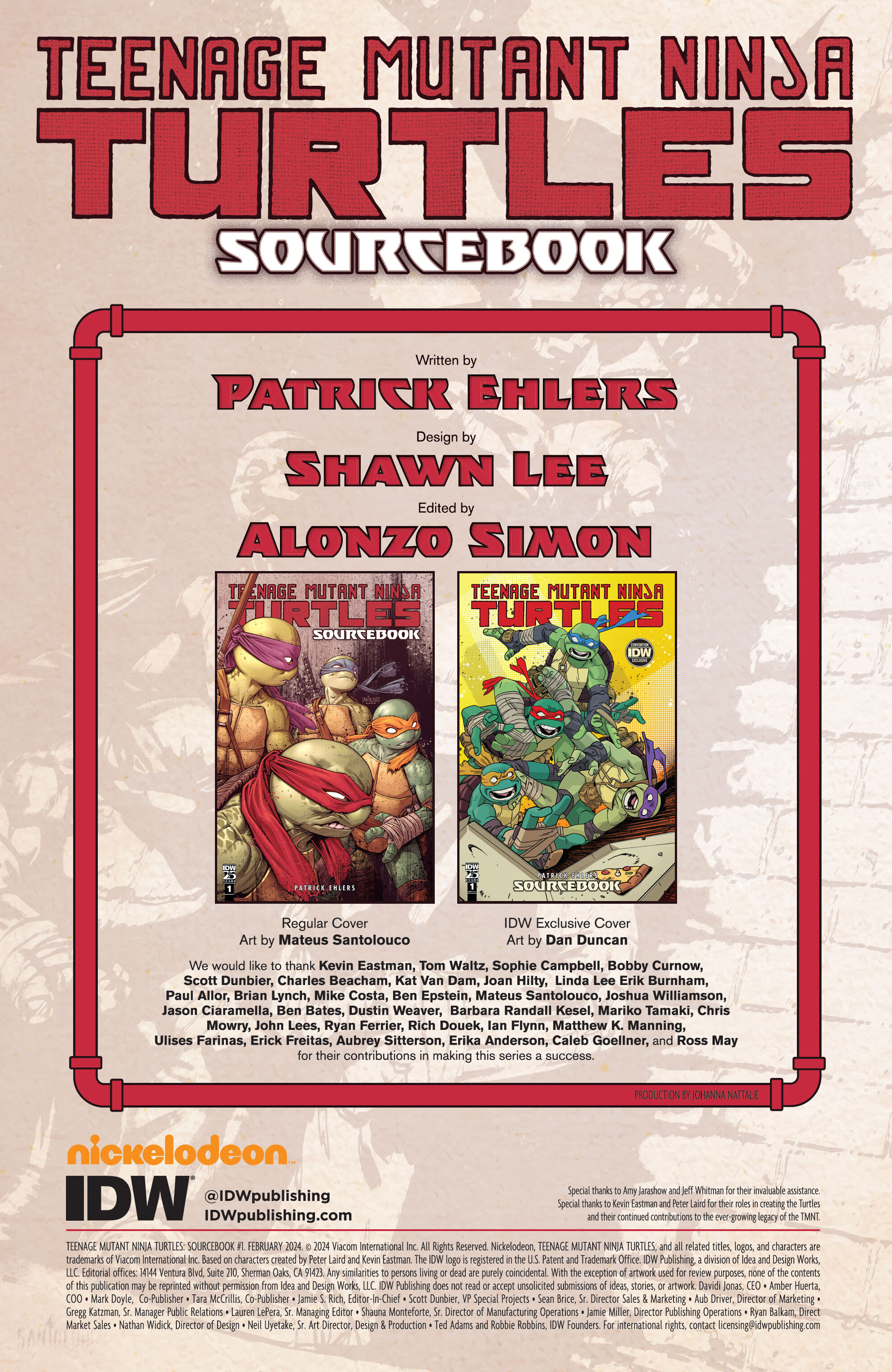 Teenage Mutant Ninja Turtles: Sourcebook (2024-) issue 1 - Page 2