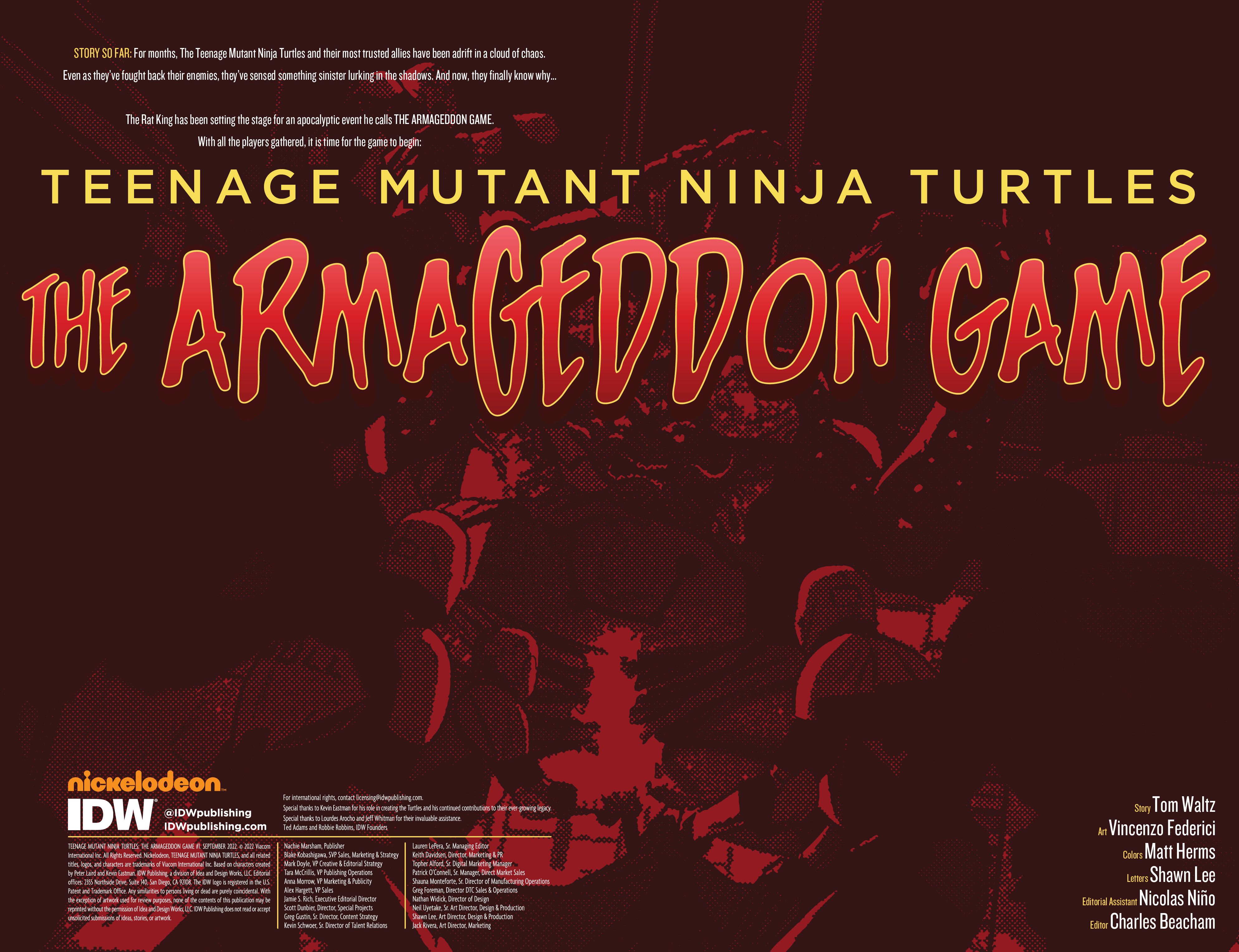 Teenage Mutant Ninja Turtles: The Armageddon Game (2022): Chapter 1 - Page 2