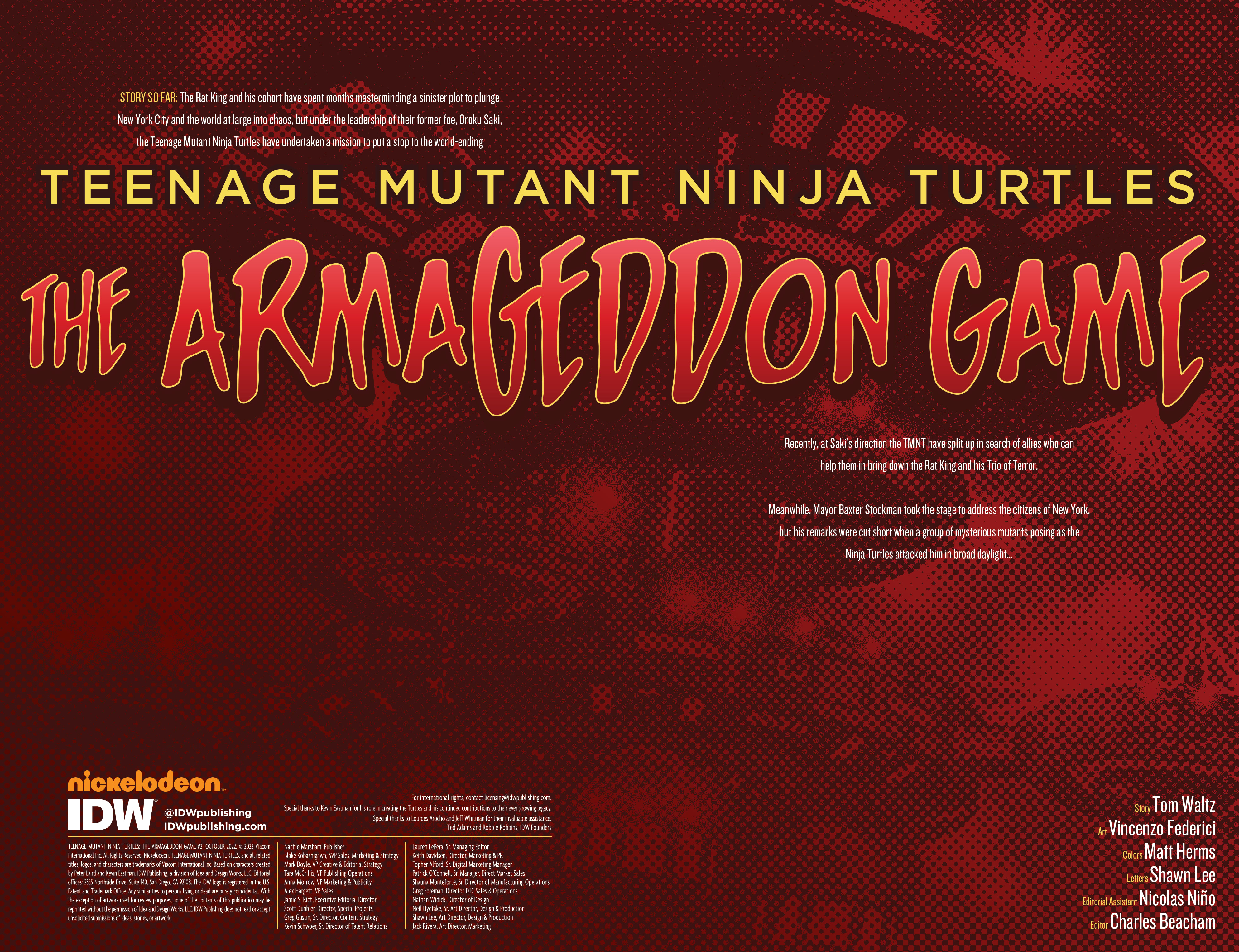 Teenage Mutant Ninja Turtles: The Armageddon Game (2022): Chapter 2 - Page 2