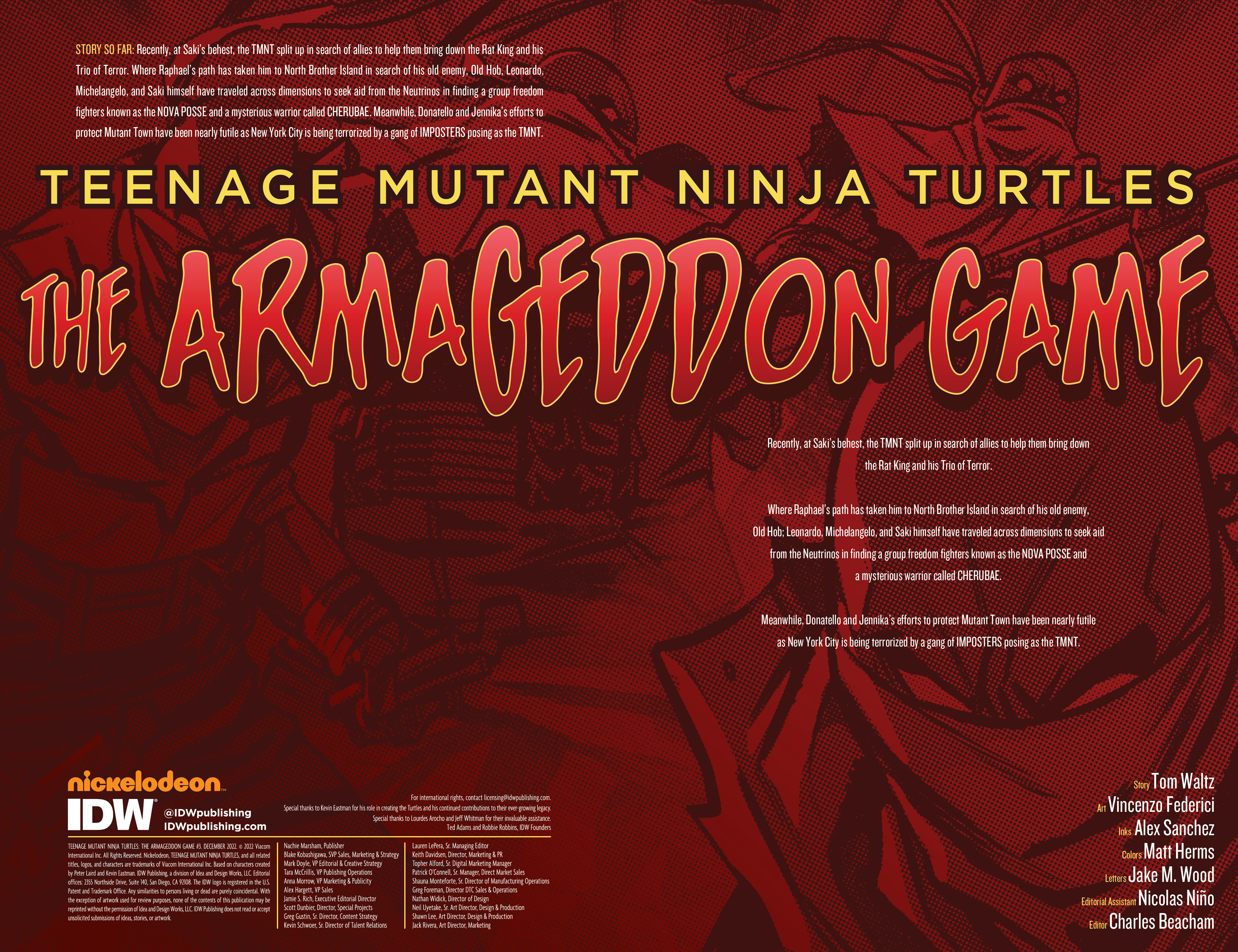Teenage Mutant Ninja Turtles: The Armageddon Game (2022): Chapter 3 - Page 2