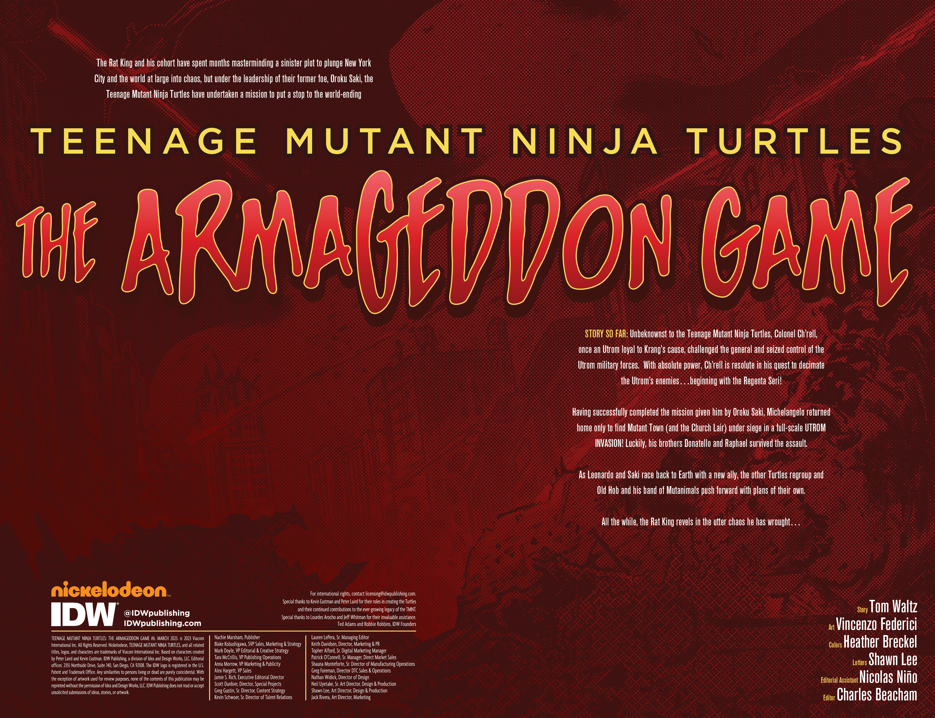Teenage Mutant Ninja Turtles: The Armageddon Game (2022): Chapter 6 - Page 2