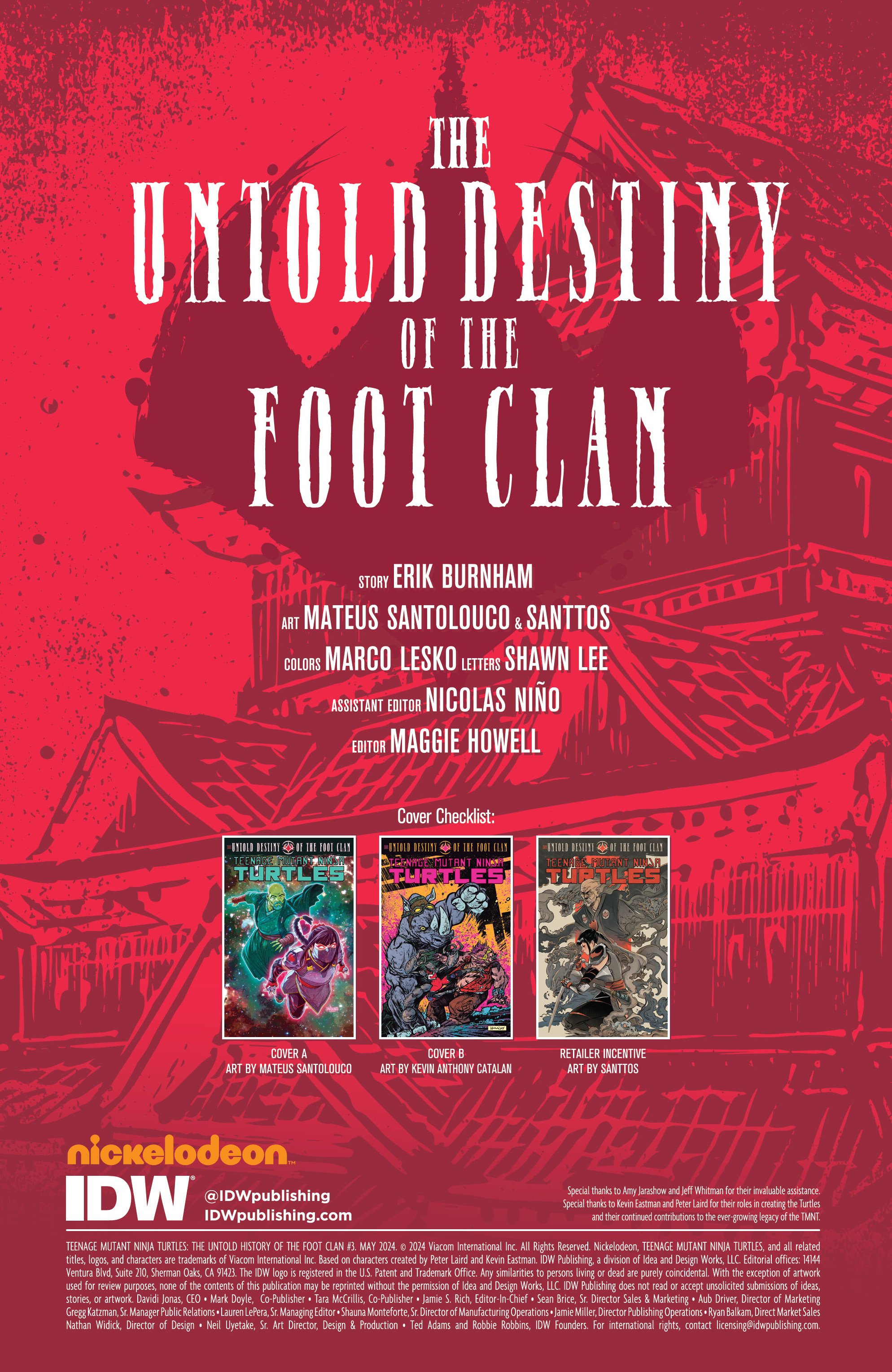 Teenage Mutant Ninja Turtles: The Untold Destiny of the Foot Clan (2024-) issue 3 - Page 2