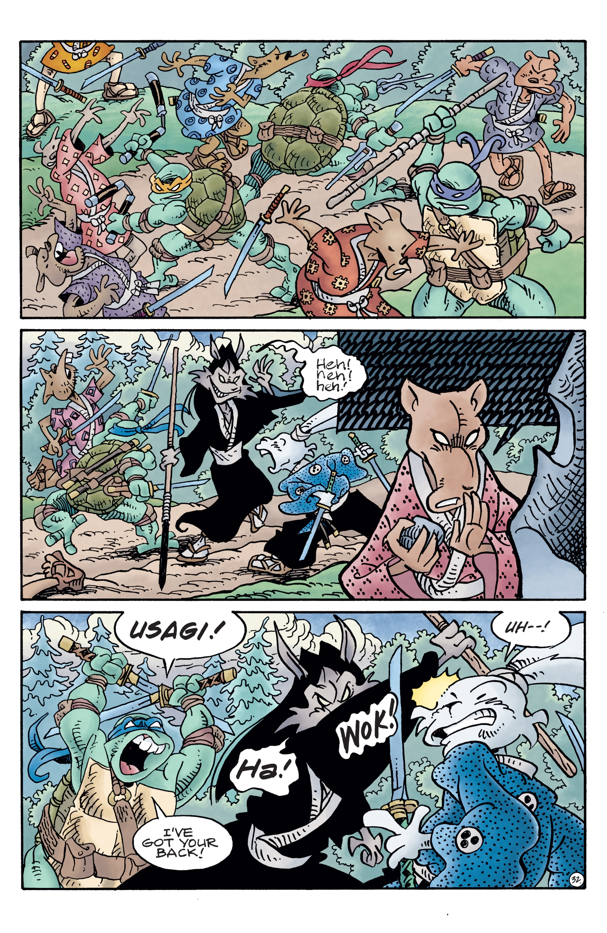 Teenage Mutant Ninja Turtles / Usagi Yojimbo (2017) issue 1 - Page 32