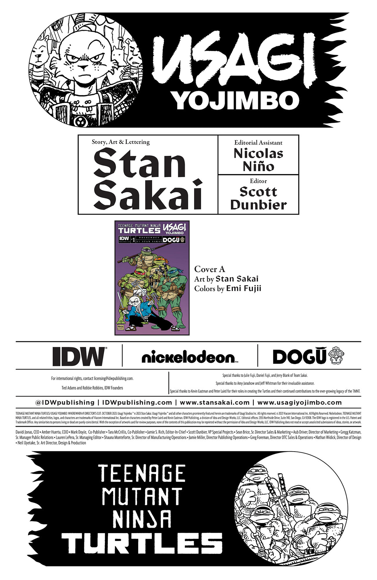 Teenage Mutant Ninja Turtles / Usagi Yojimbo: WhereWhen (2023-) issue Director's Cut 1 - Page 2