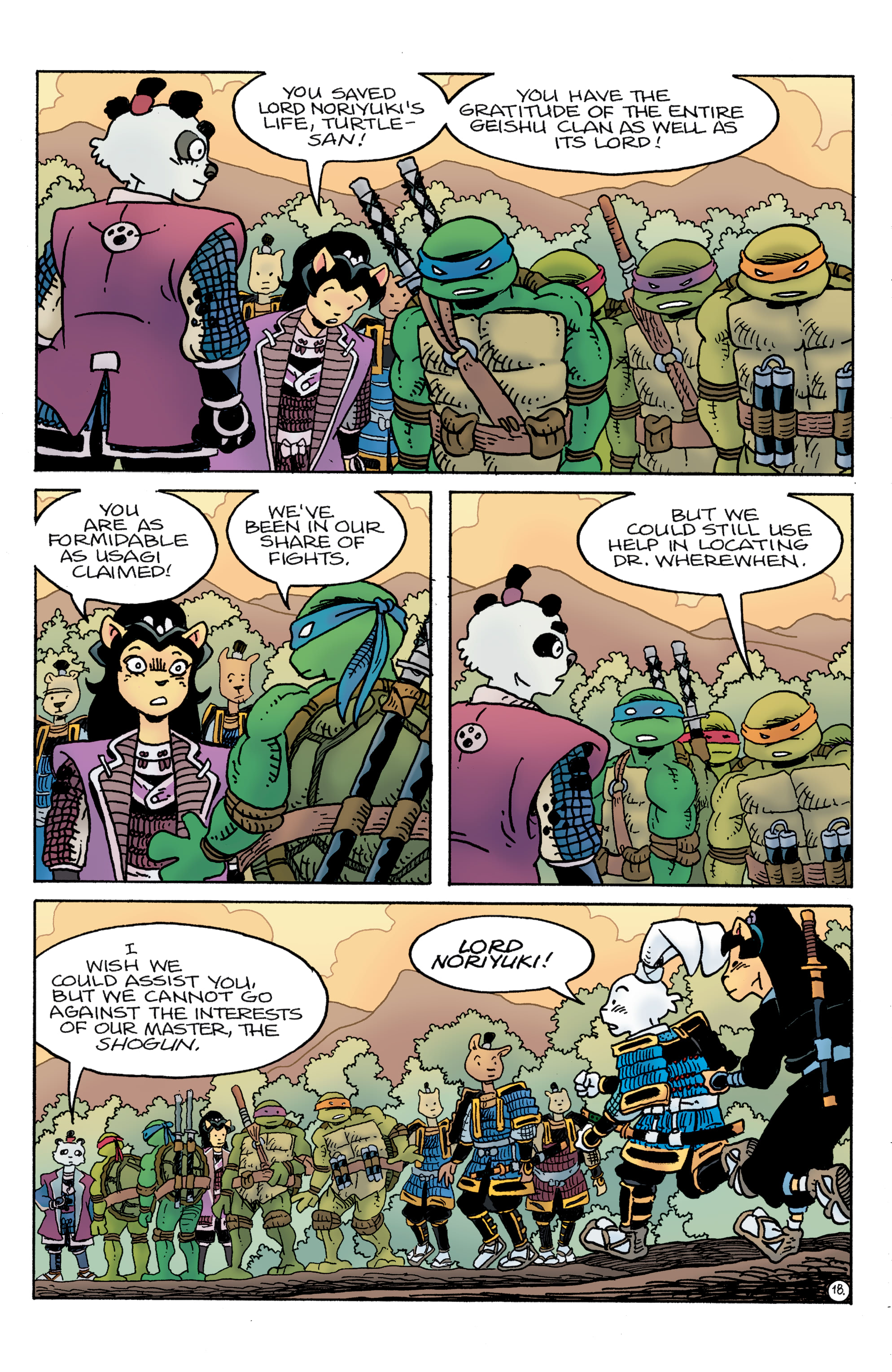 Teenage Mutant Ninja Turtles / Usagi Yojimbo: WhereWhen (2023-) issue 3 - Page 20