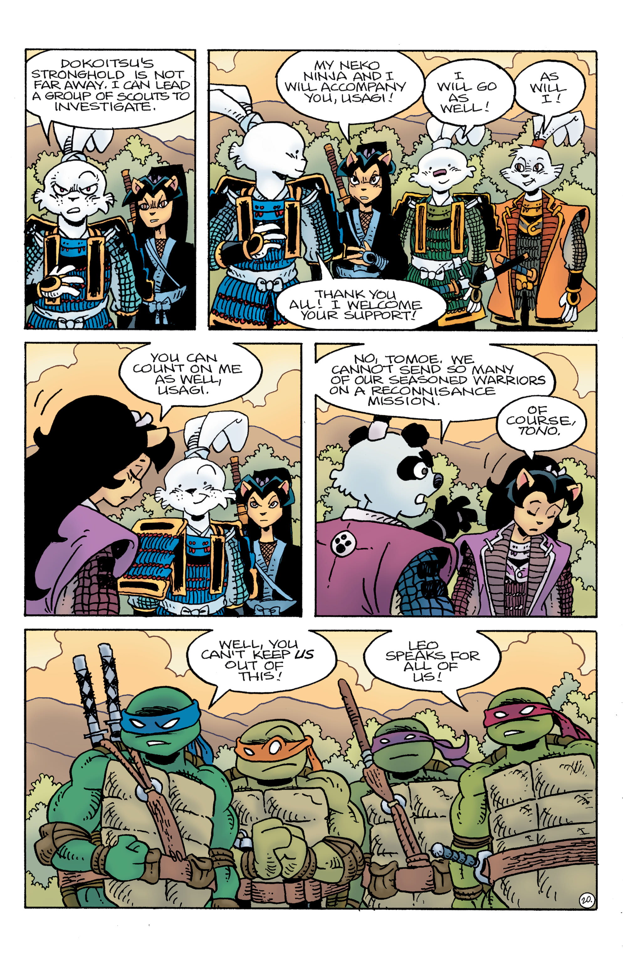 Teenage Mutant Ninja Turtles / Usagi Yojimbo: WhereWhen (2023-) issue 3 - Page 22