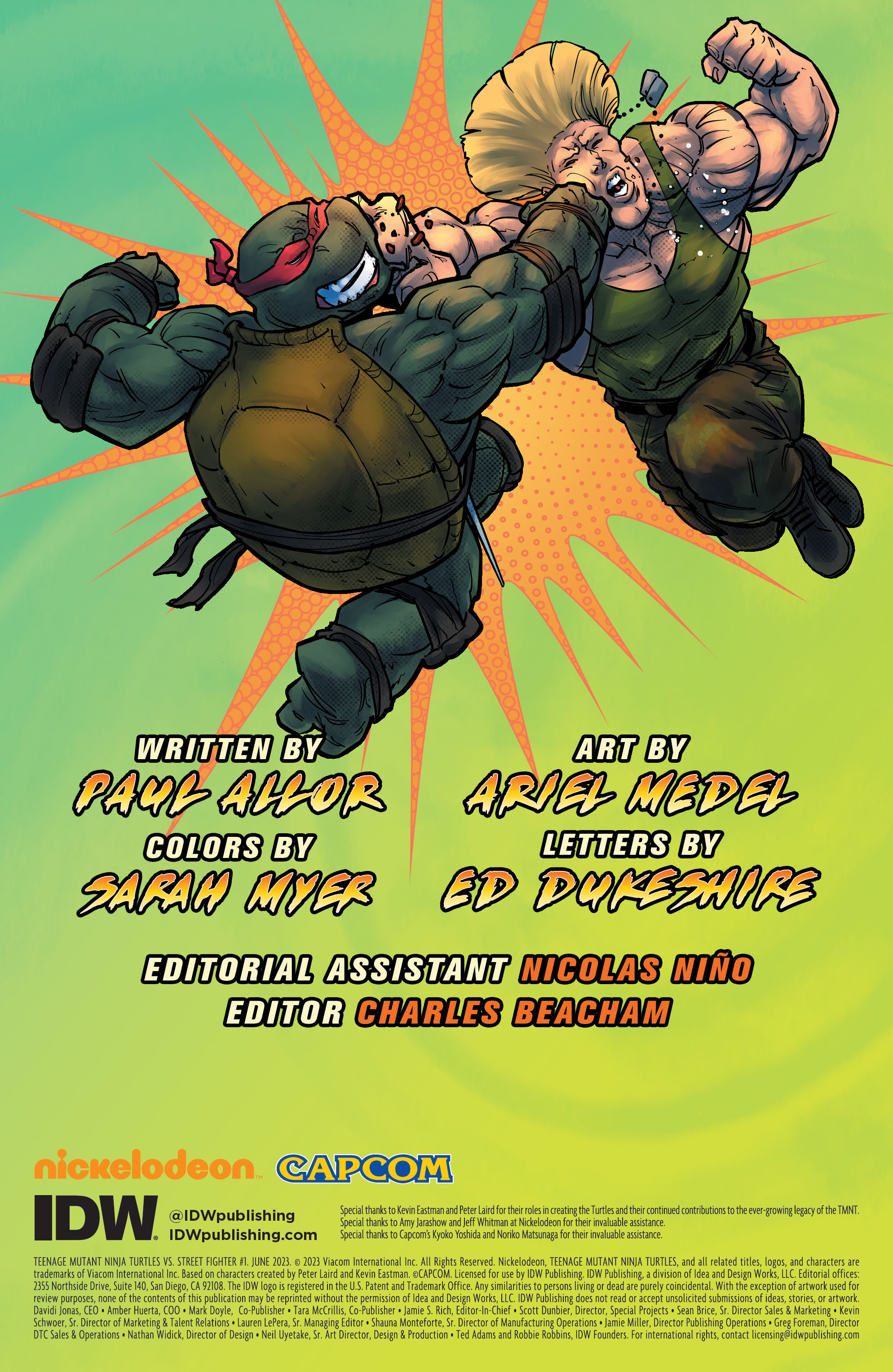 Teenage Mutant Ninja Turtles vs. Street Fighter (2023-) issue 1 - Page 2