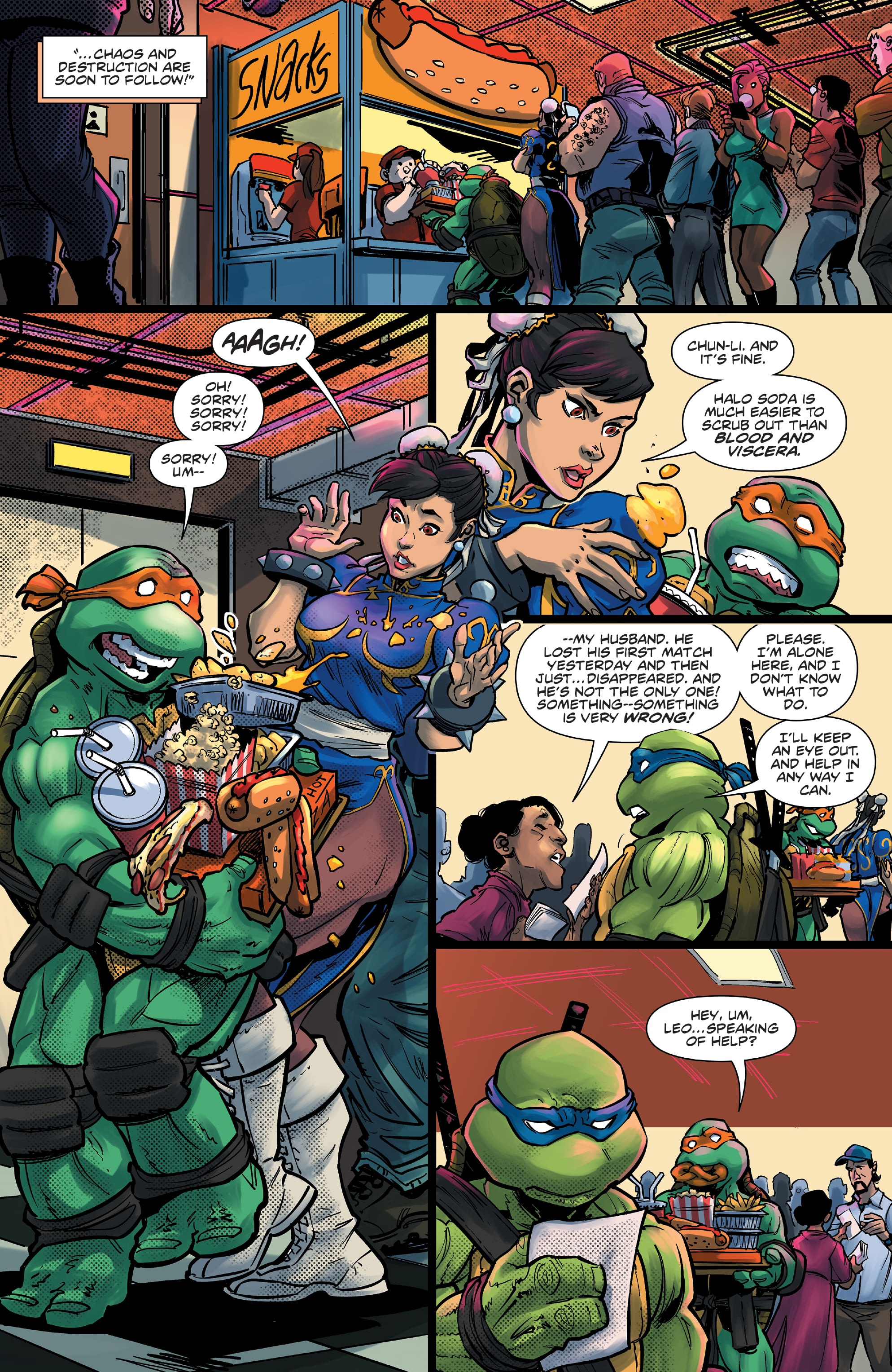 Teenage Mutant Ninja Turtles Vs. Street Fighter' Comic