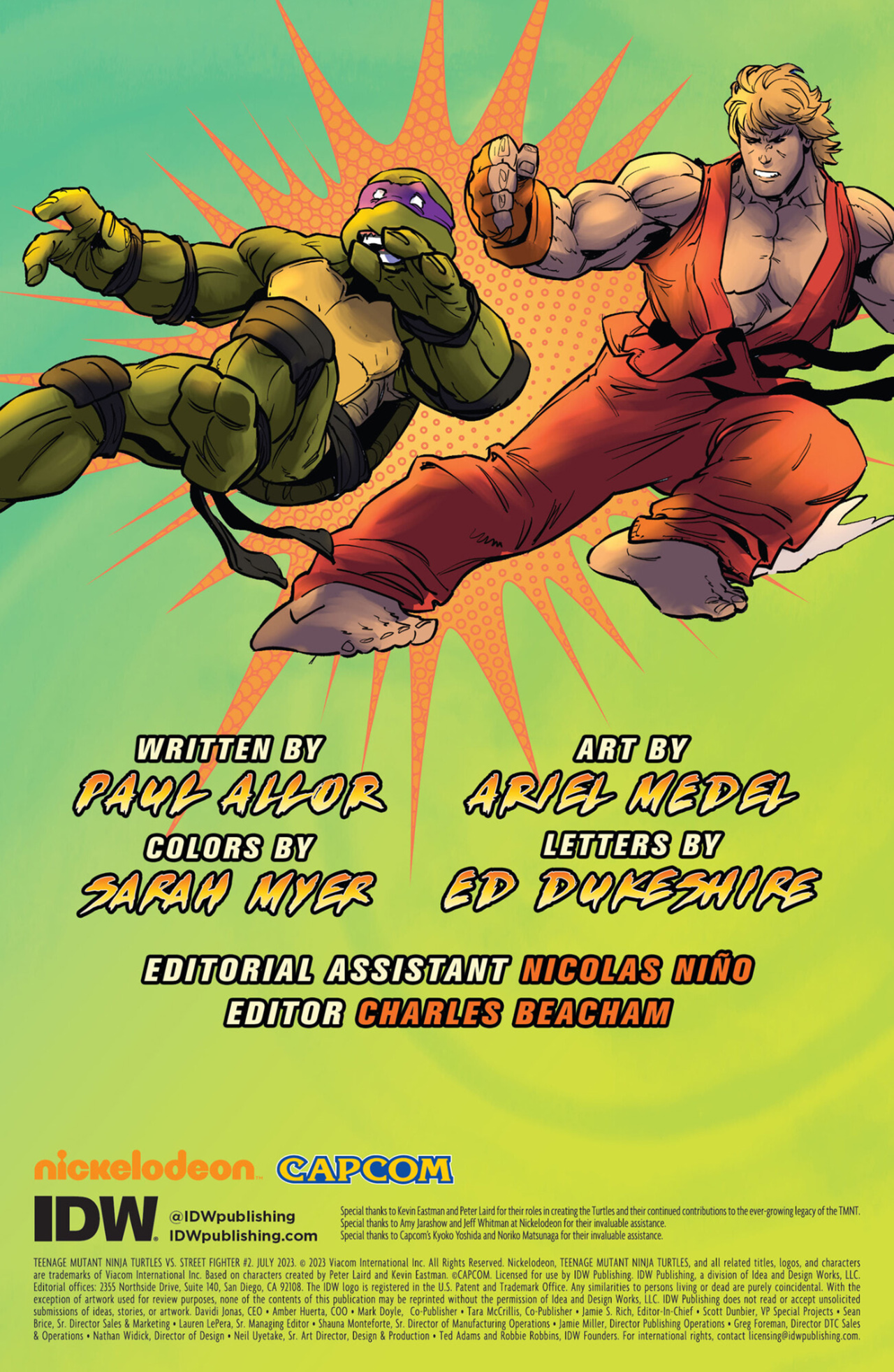 Teenage Mutant Ninja Turtles vs. Street Fighter (2023-) issue 2 - Page 2