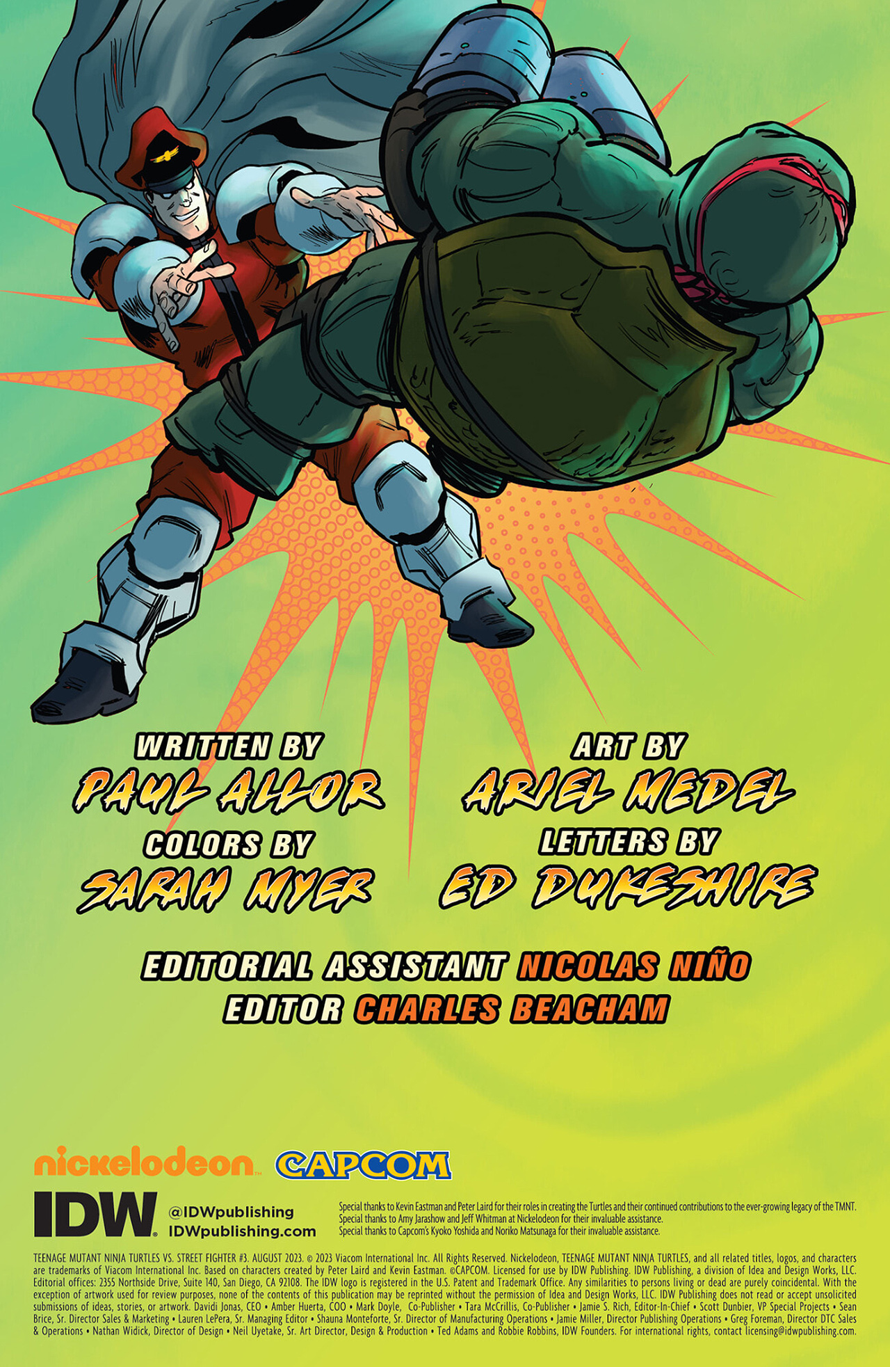 Teenage Mutant Ninja Turtles vs. Street Fighter (2023-) issue 3 - Page 2