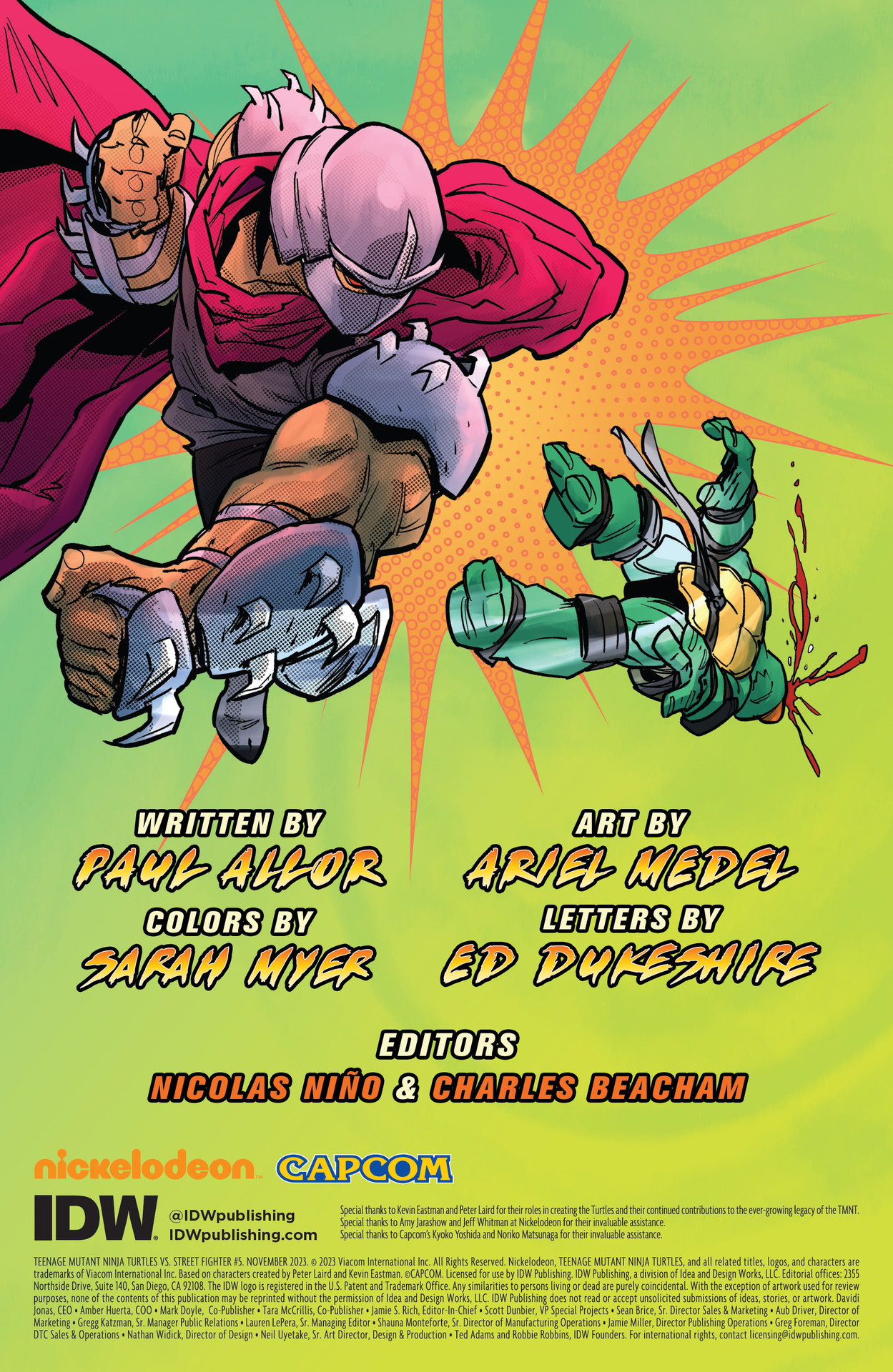 Teenage Mutant Ninja Turtles vs. Street Fighter (2023-) issue 5 - Page 2