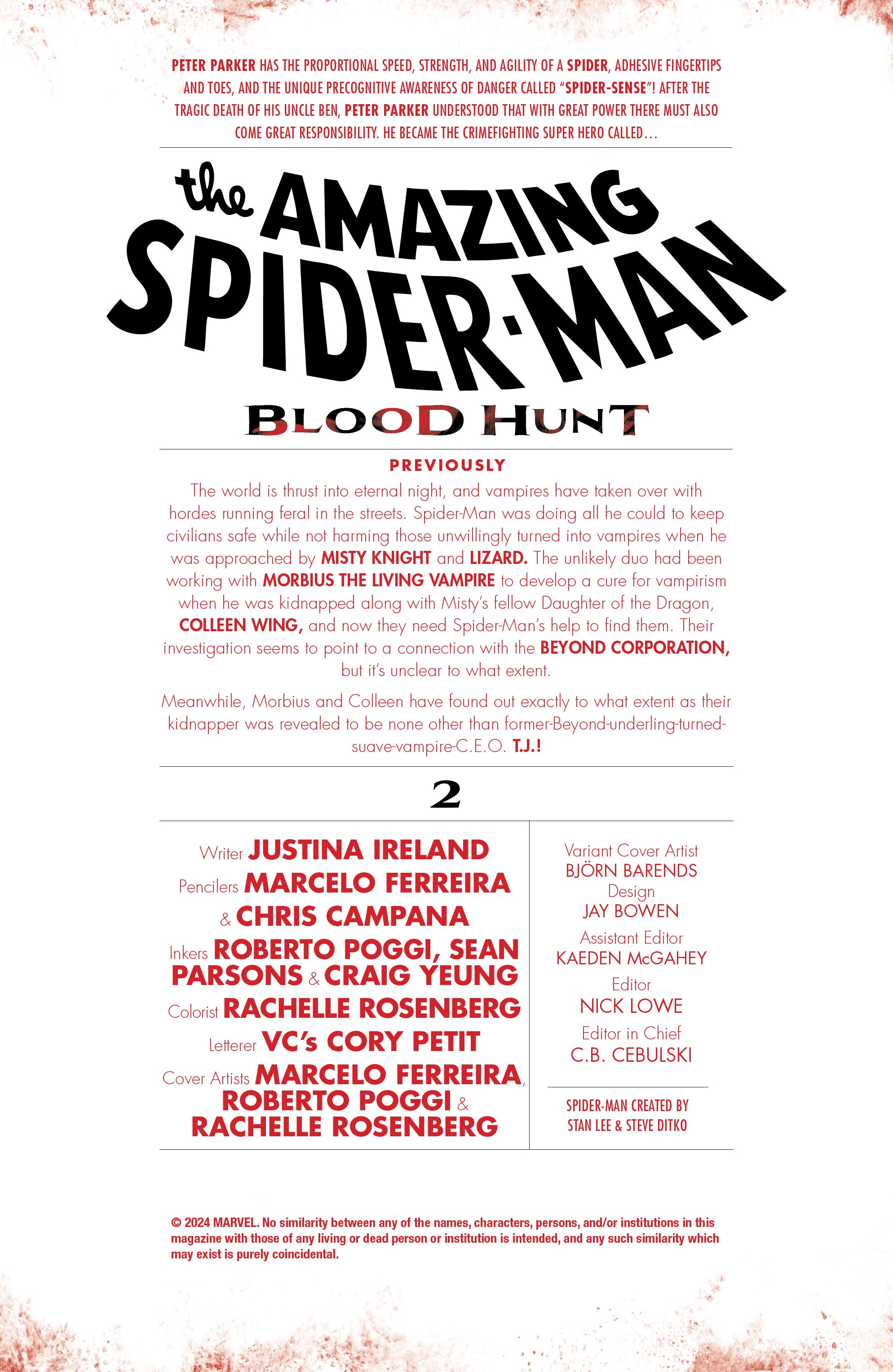 The Amazing Spider-Man: Blood Hunt (2024-) issue 2 - Page 3