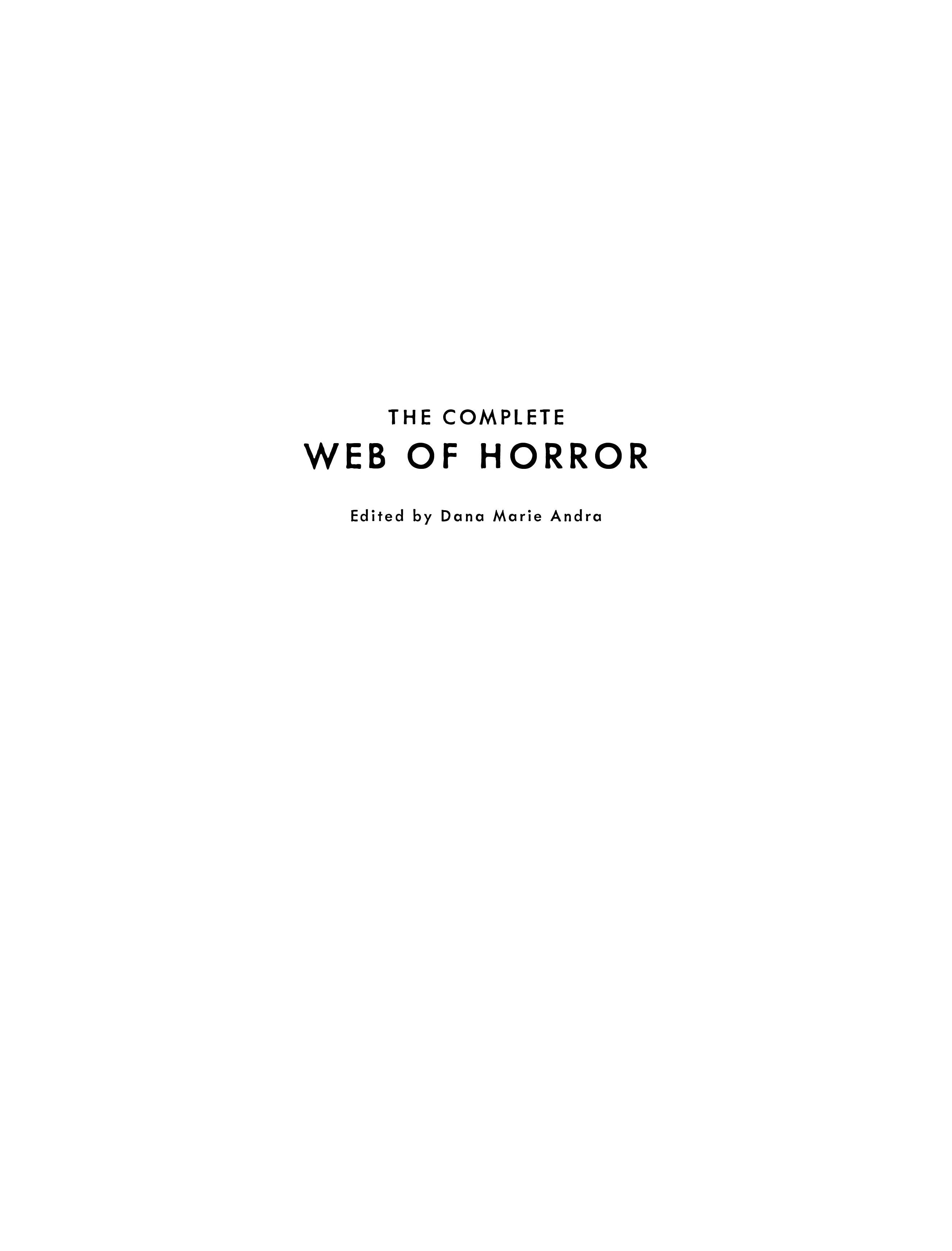 The Complete Web of Horror (2024) issue 1 - Page 2