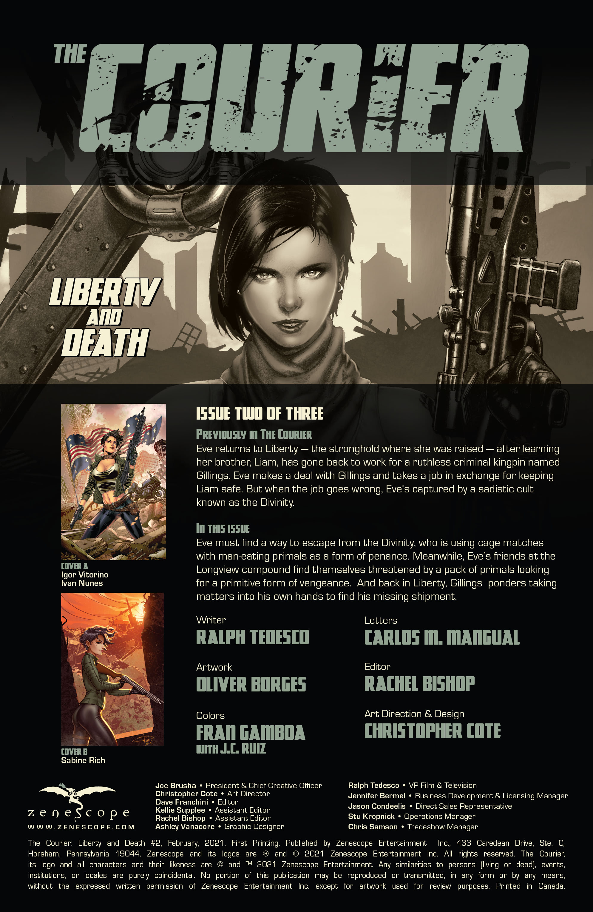 The Courier: Liberty & Death (2021-): Chapter 2 - Page 2