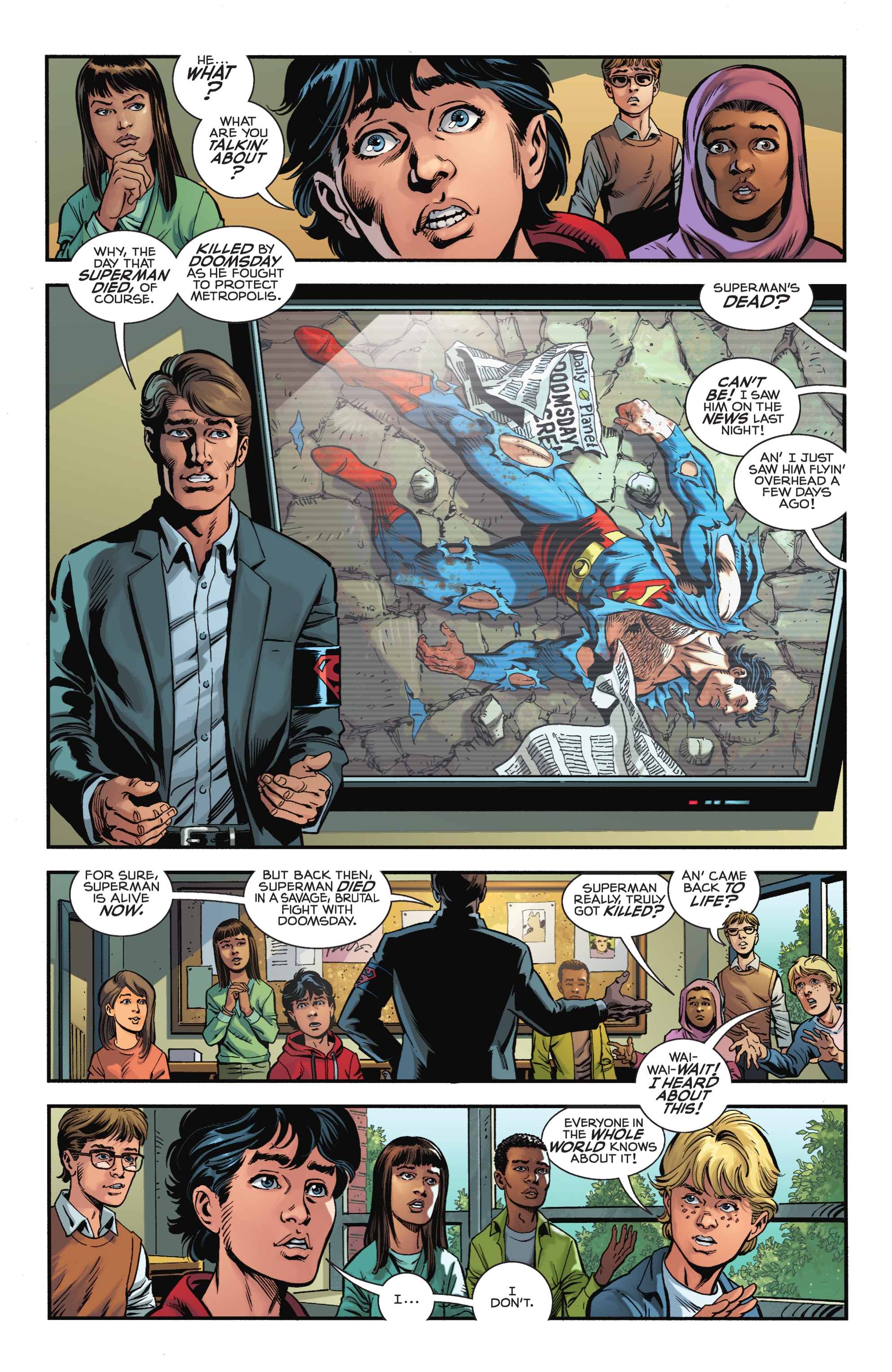 The Death of Superman 30th Anniversary Special (2022) issue 1 - Page 8