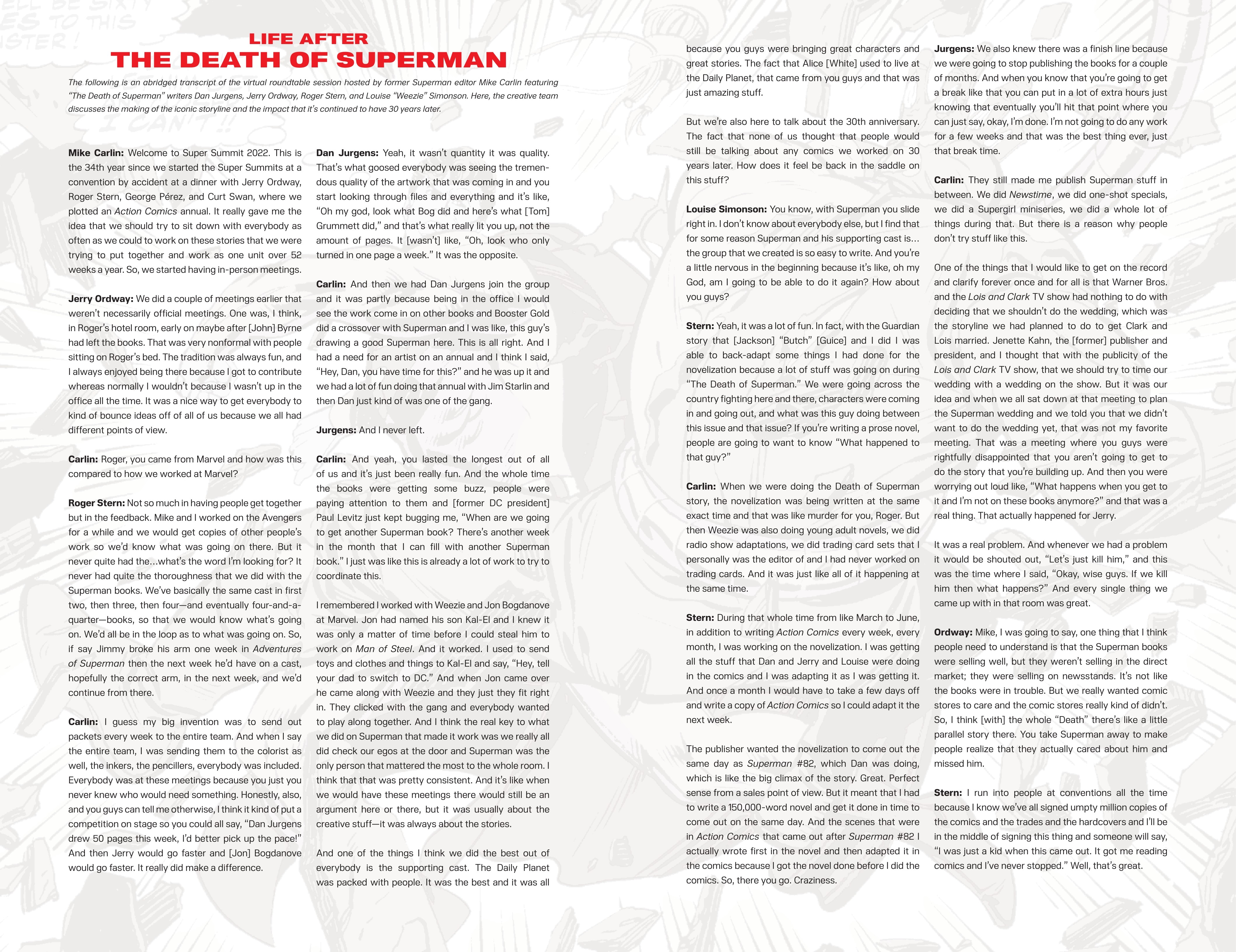 The Death of Superman 30th Anniversary Special (2022) issue Deluxe Edition - Page 316