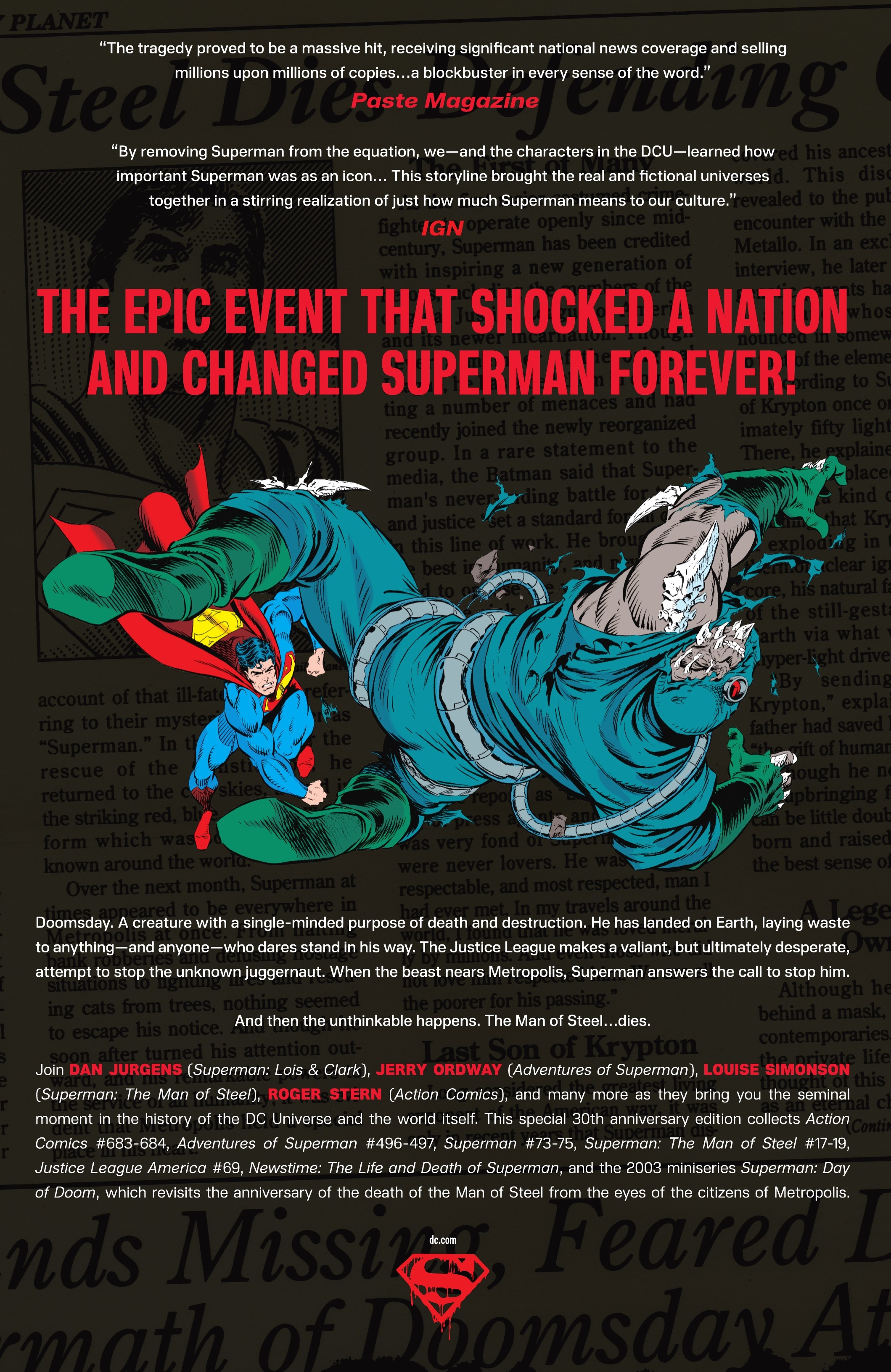 The Death of Superman 30th Anniversary Special (2022) issue Deluxe Edition - Page 323