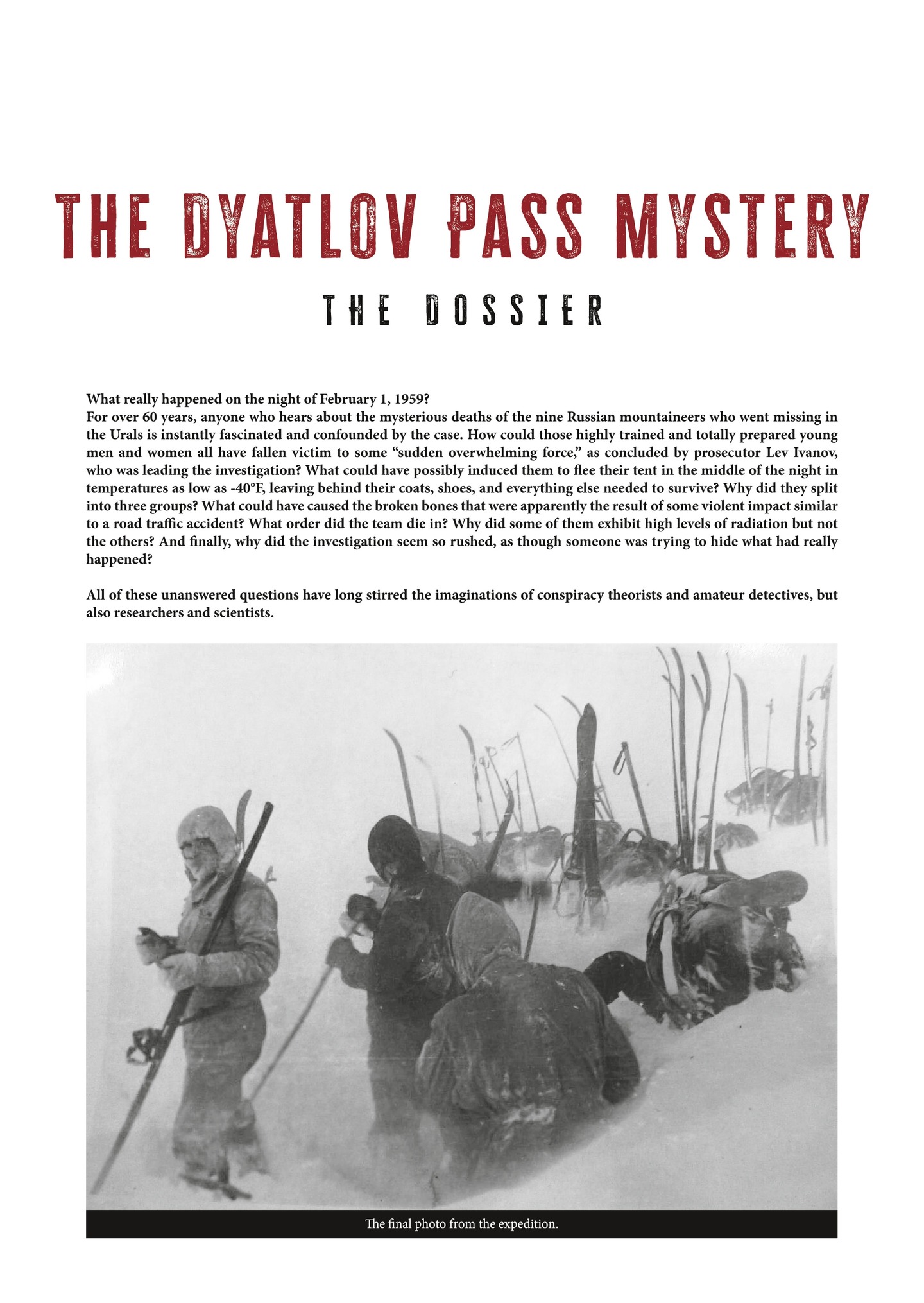 The Dyatlov Pass Mystery (2023) issue 1 - Page 93