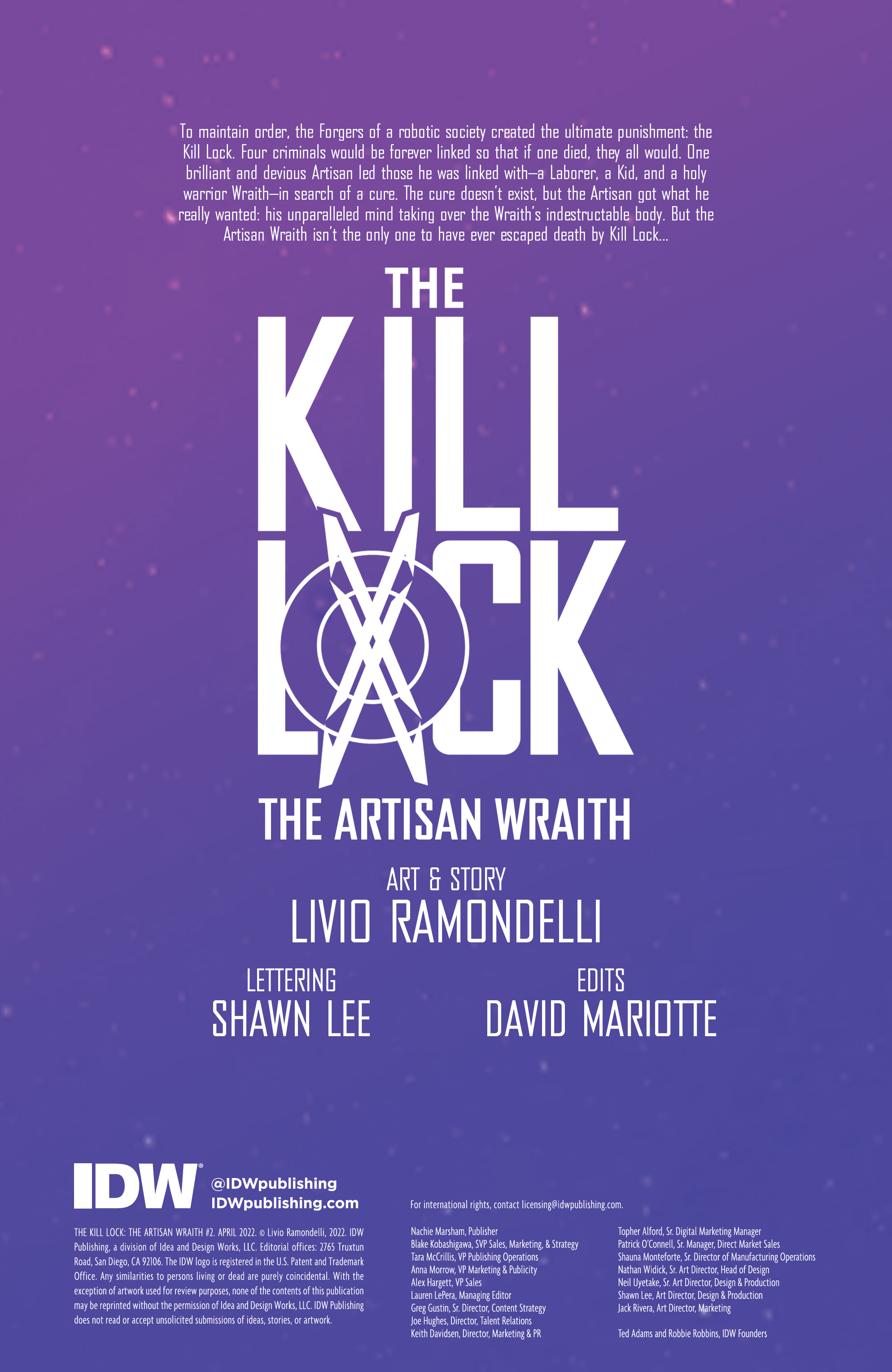 The Kill Lock: The Artisan Wraith (2022-): Chapter 2 - Page 2