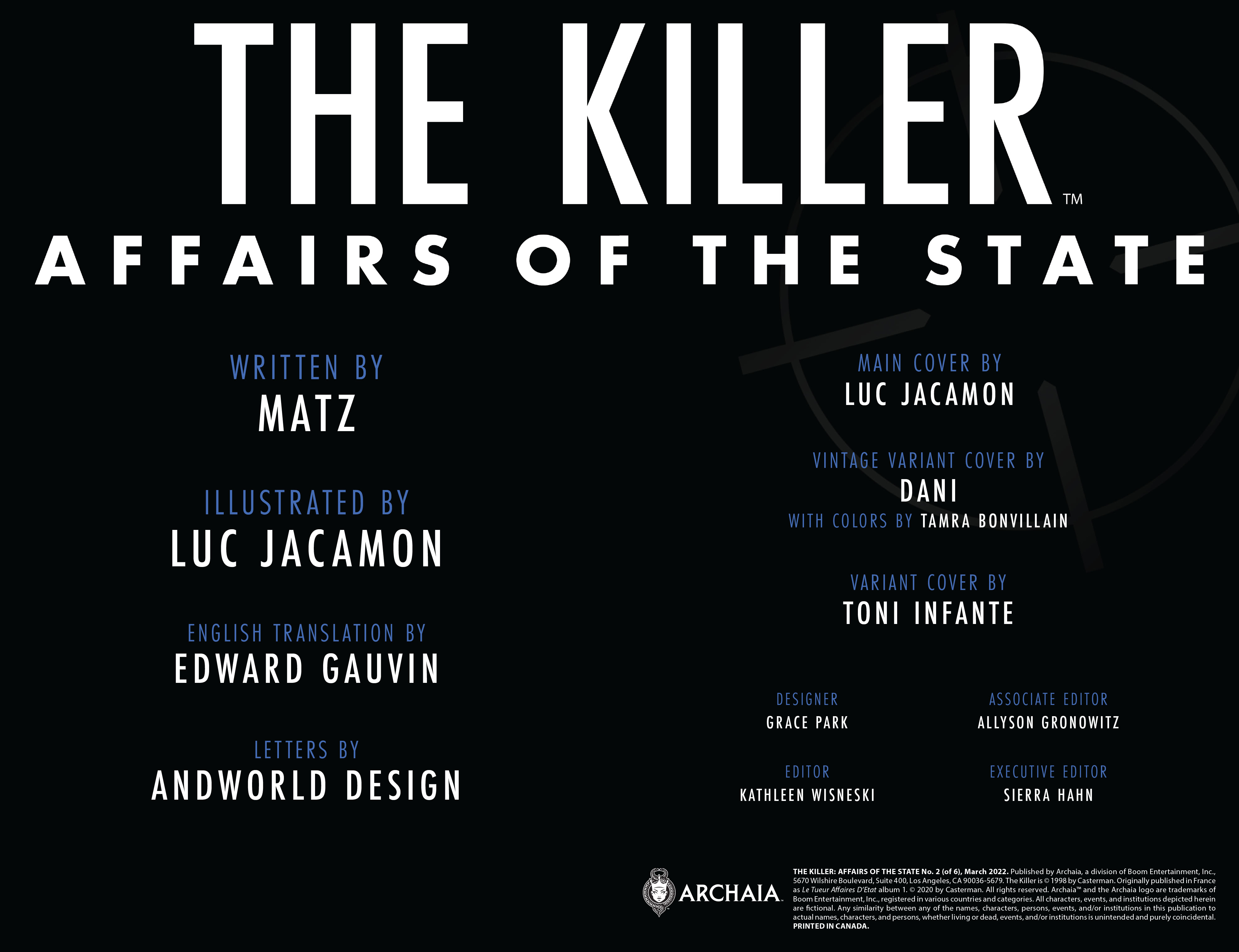 The Killer: Affairs of the State (2022-): Chapter 2 - Page 2