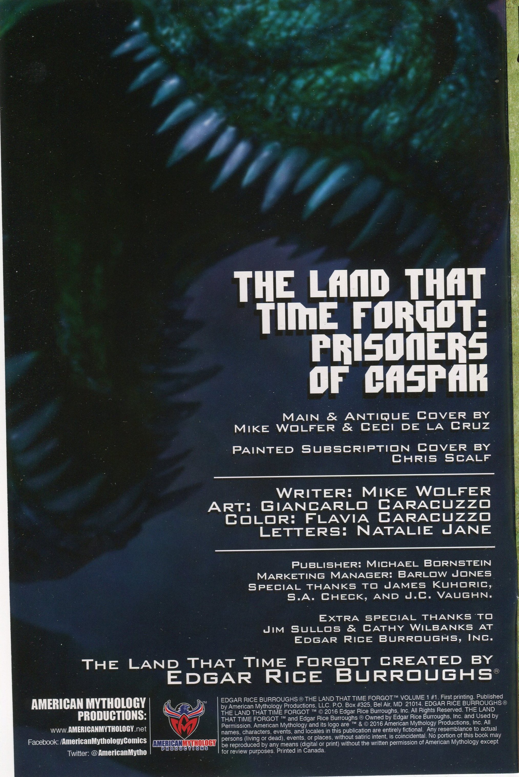 The Land that Time Forgot (2016-) issue 1 - Page 2