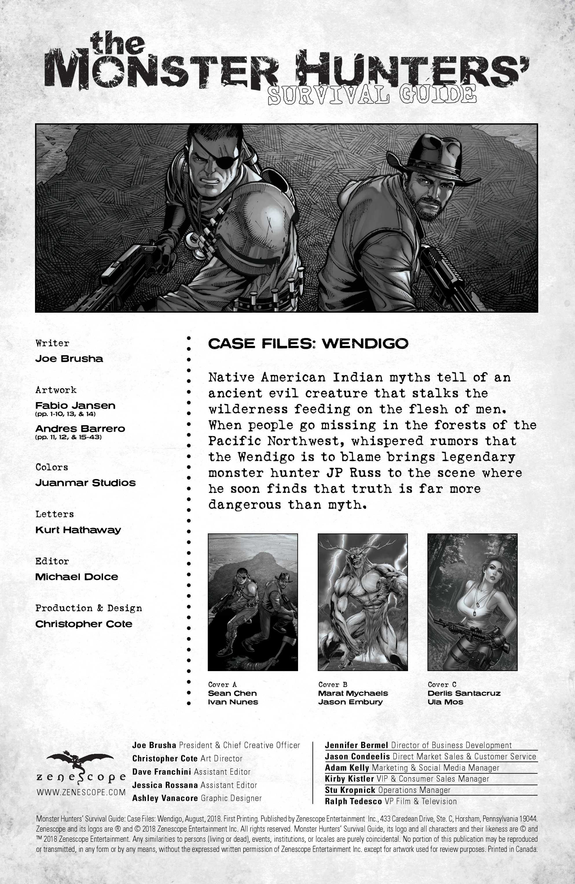 The Monster Hunters Survival Guide: Case Files - Wendigo (2018): Chapter 1 - Page 2