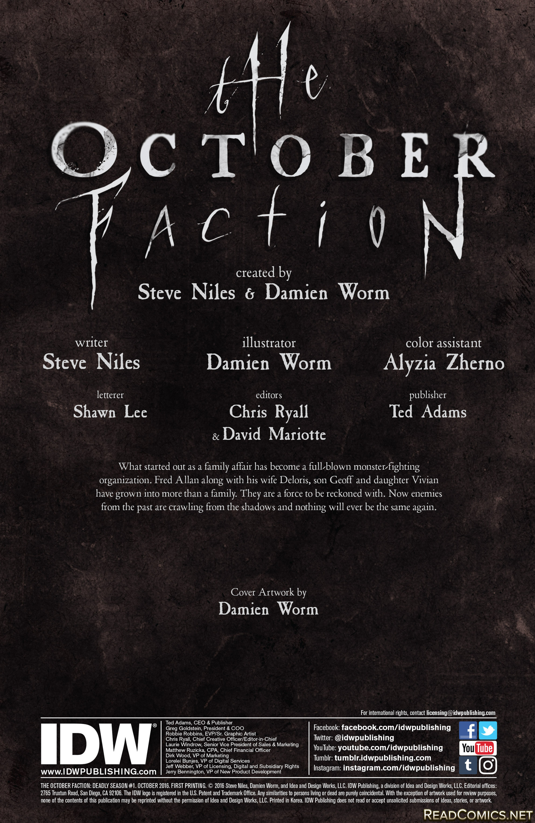 The October Faction: Deadly Season (2016-): Chapter 1 - Page 2