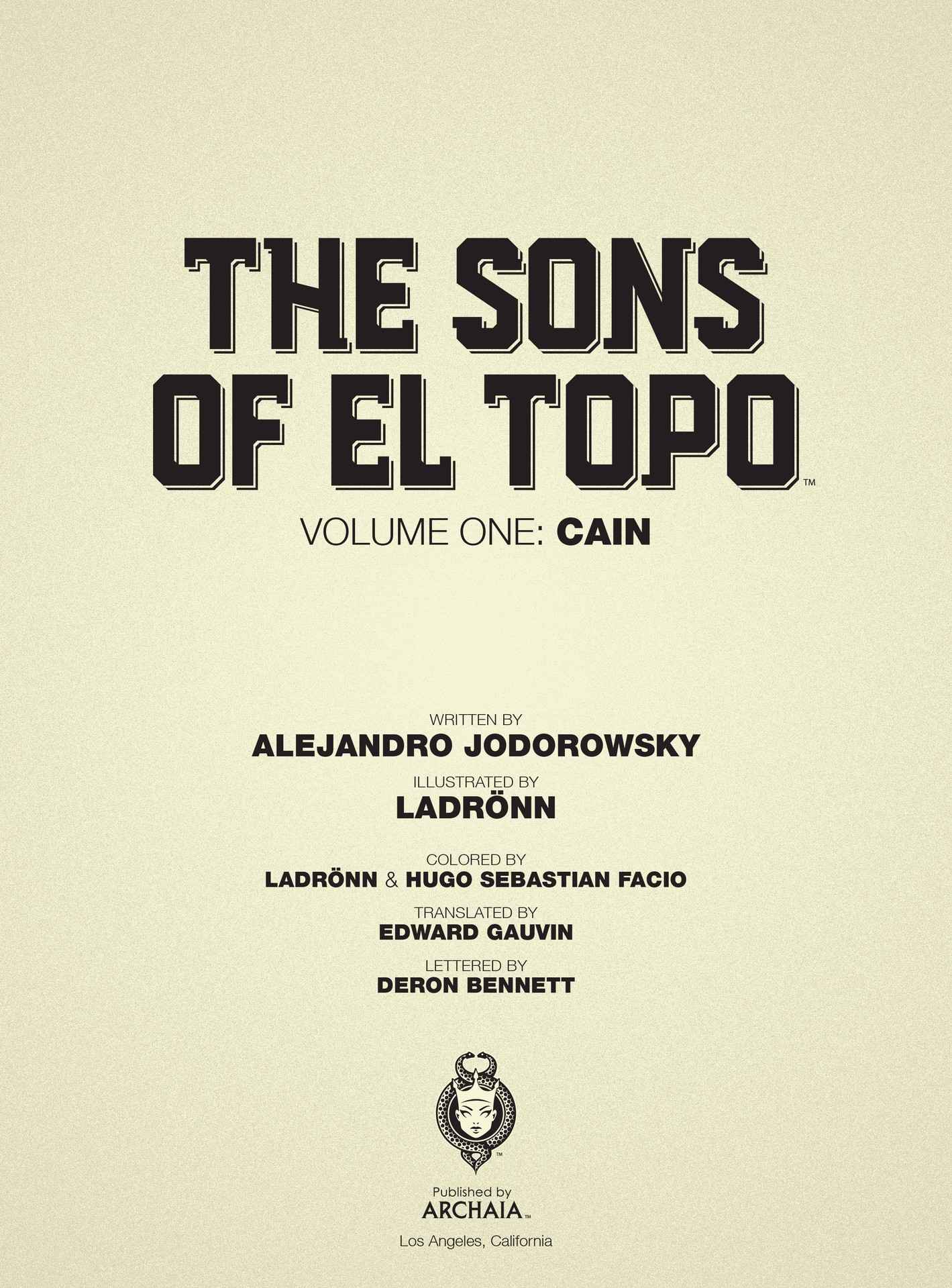 The Sons of El Topo (2018-): Chapter 1 - Page 3