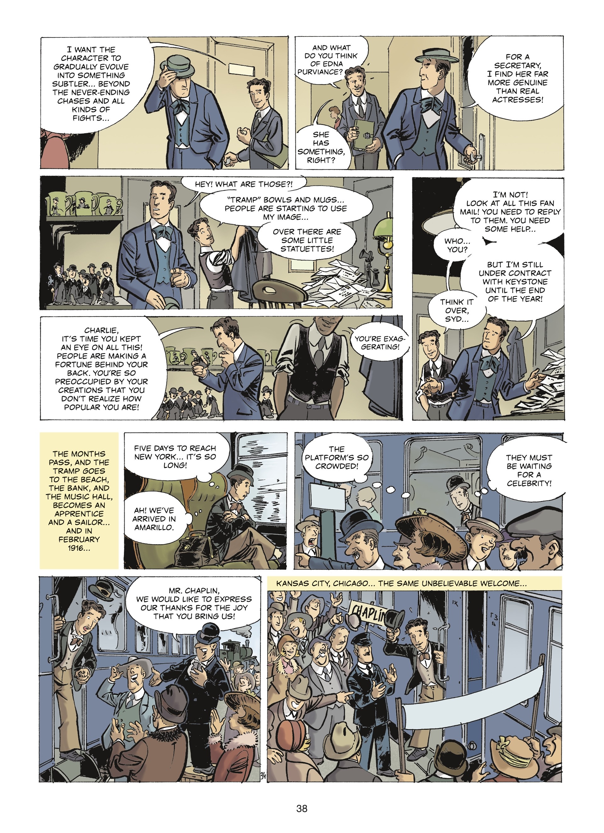 The Stars of History: Charlie Chaplin (2020) issue 1 - Page 36