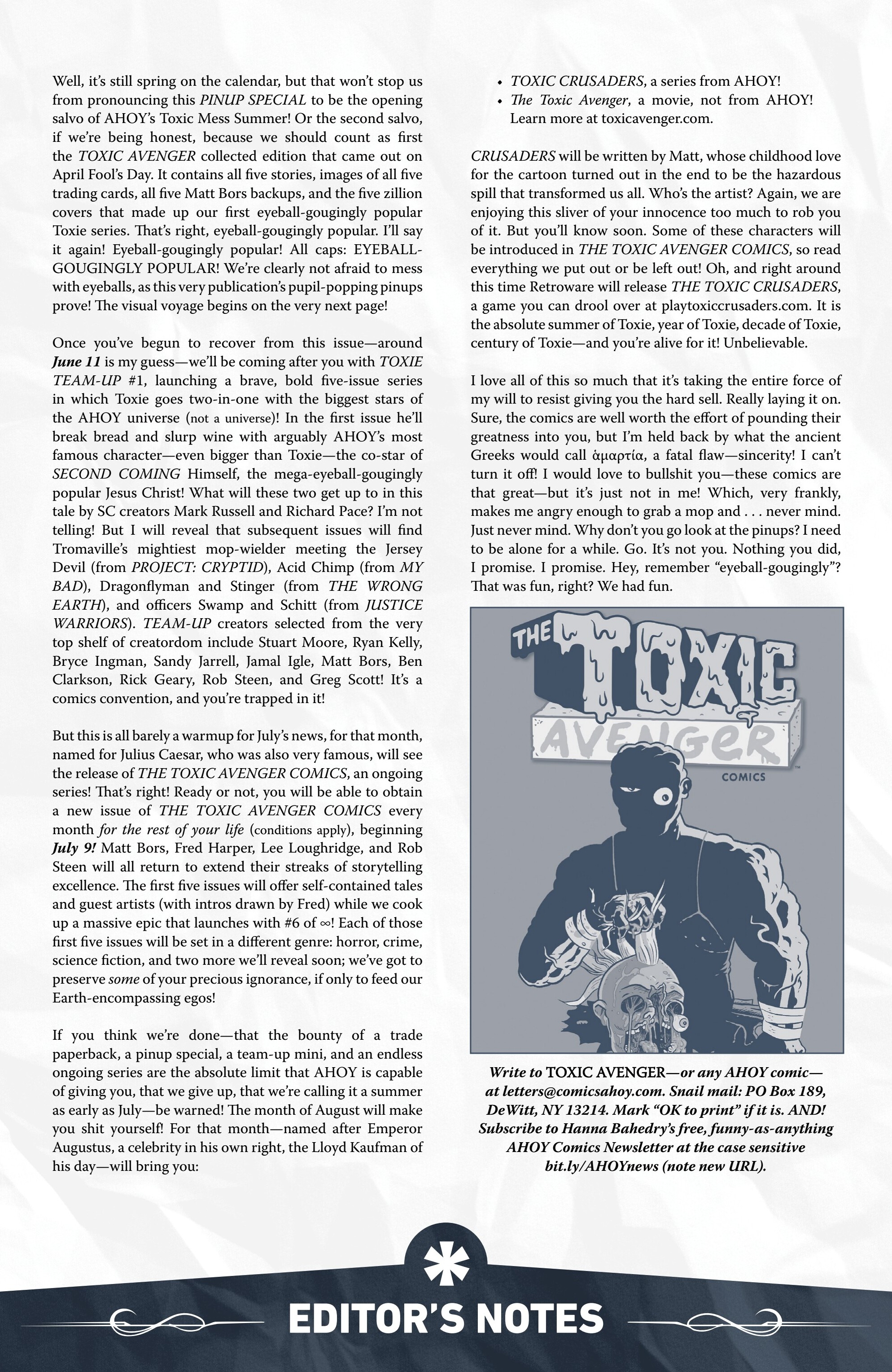 The Toxic Avenger (2024-): Chapter PinupSpecial - Page 9