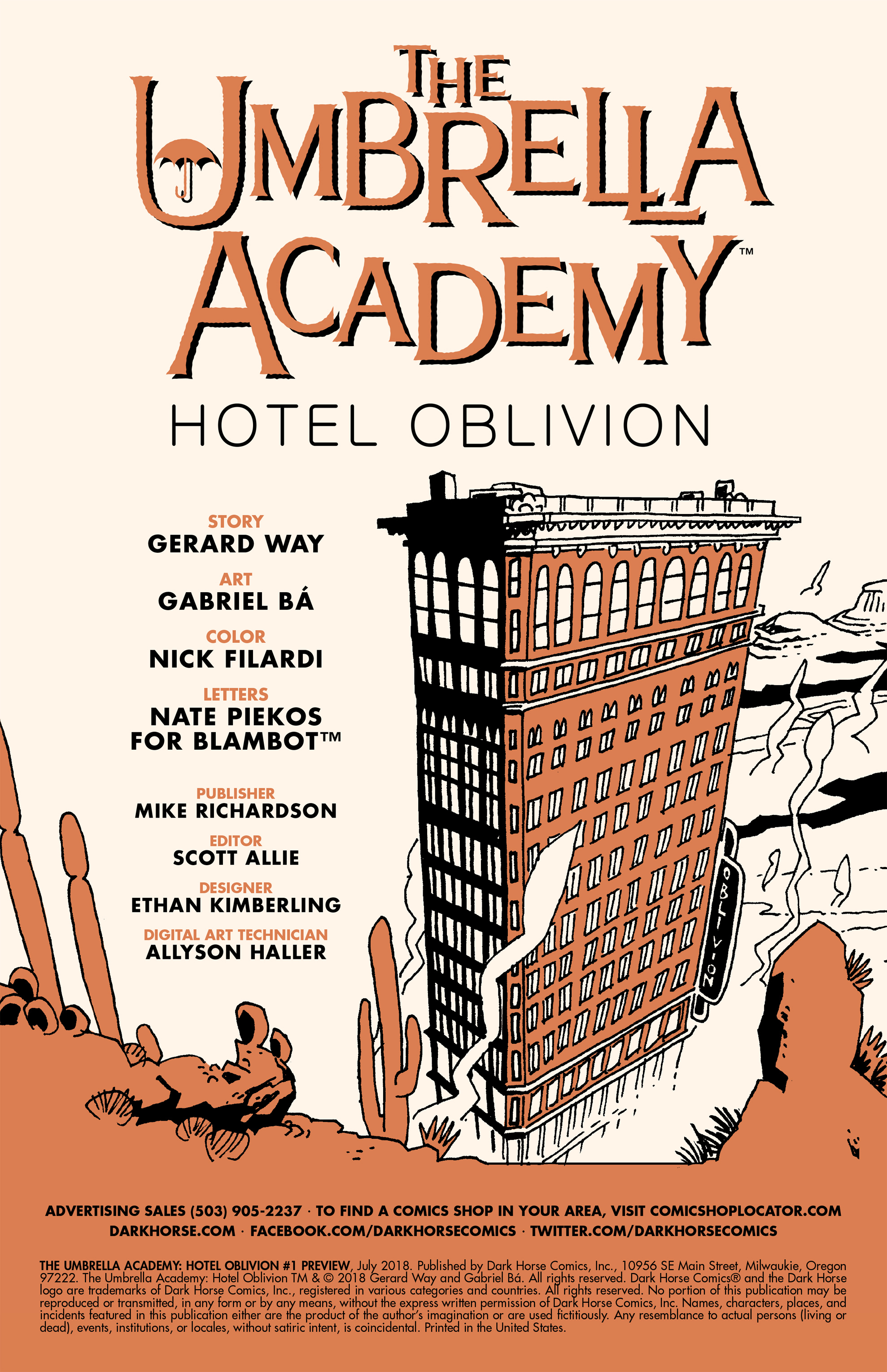 The Umbrella Academy: Hotel Oblivion Ashcan (2018-): Chapter 1 - Page 2