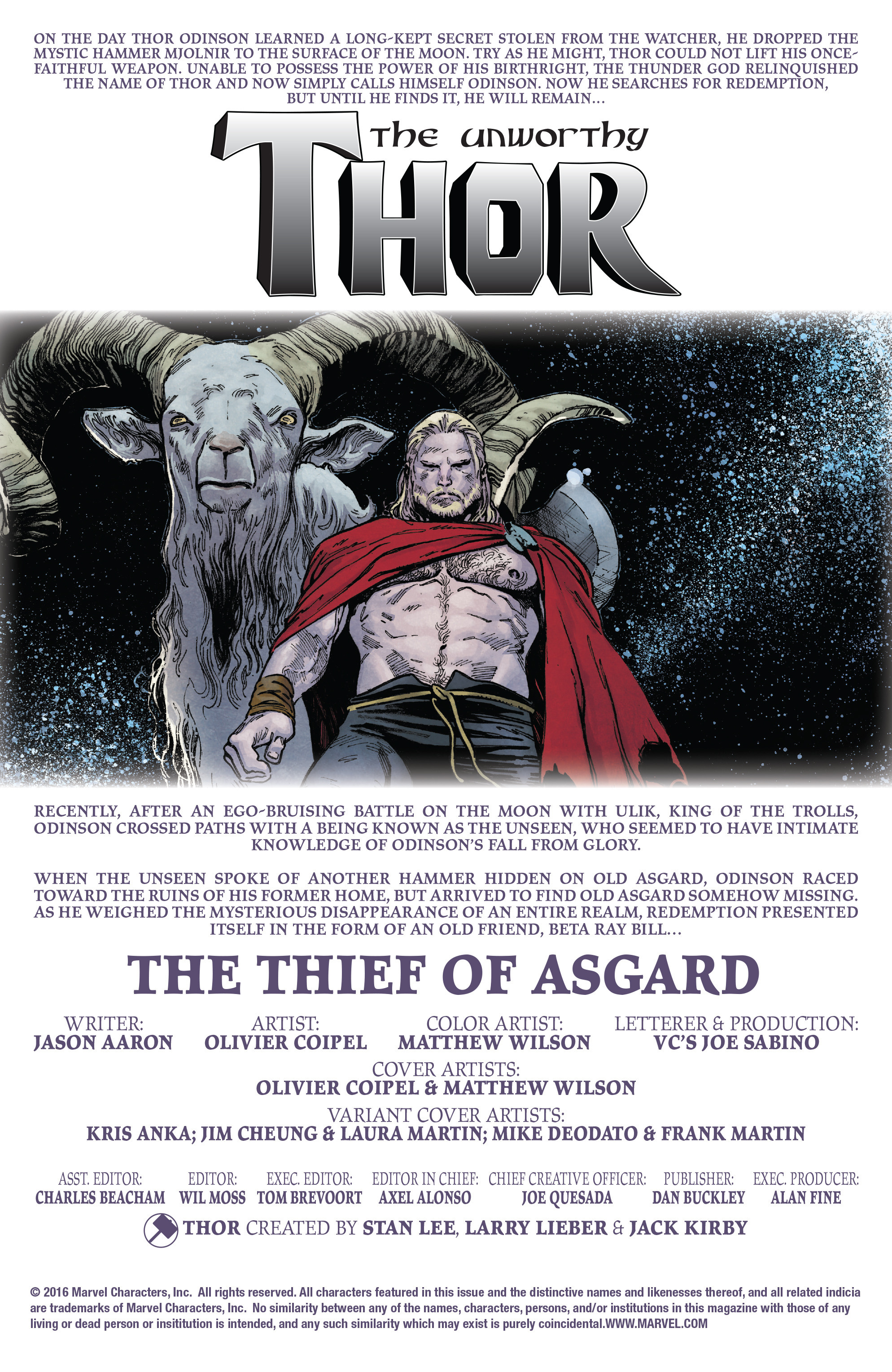 The Unworthy Thor (2016-) issue 2 - Page 2