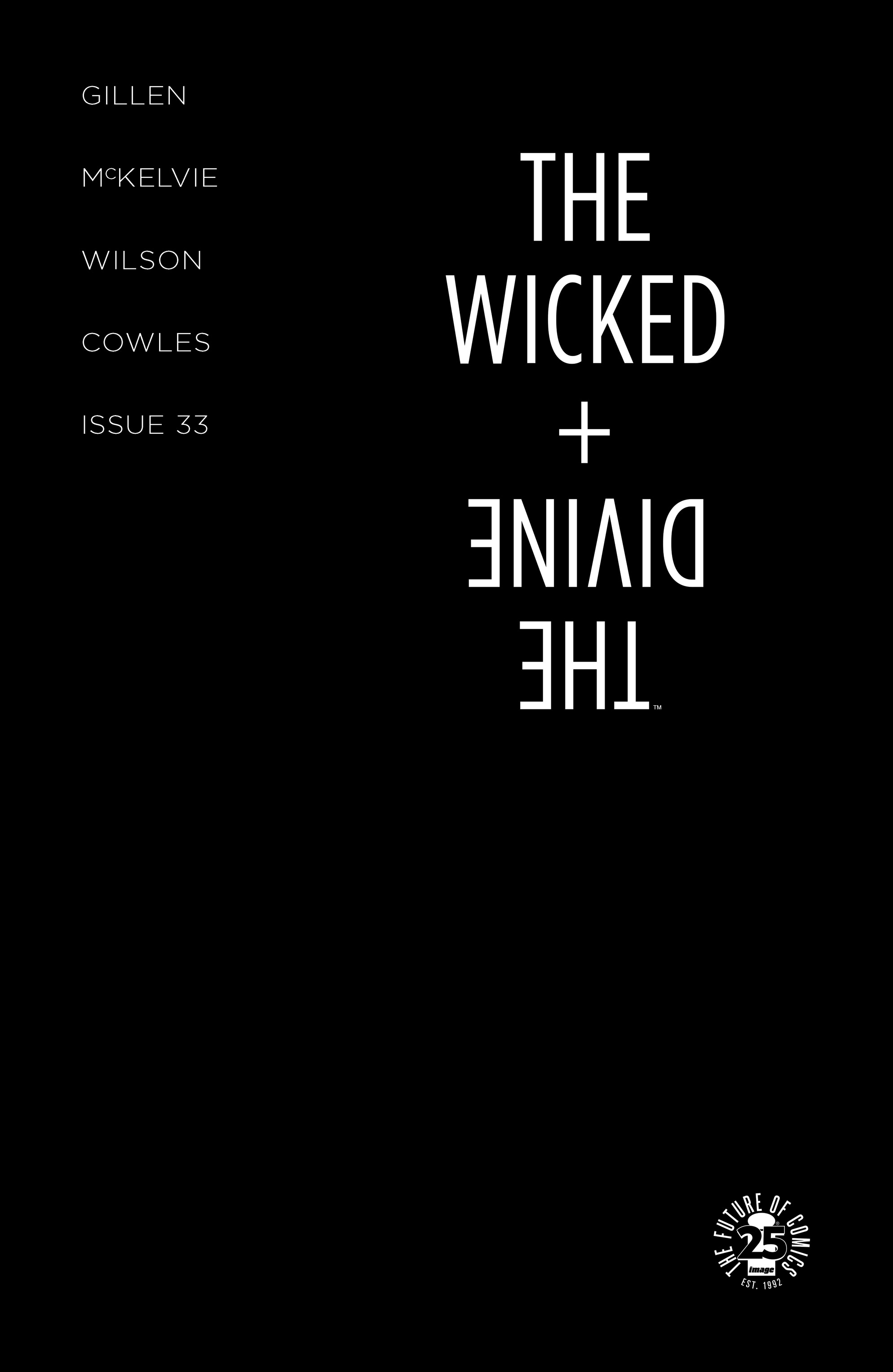 The Wicked + The Divine (2014-): Chapter 33 - Page 1